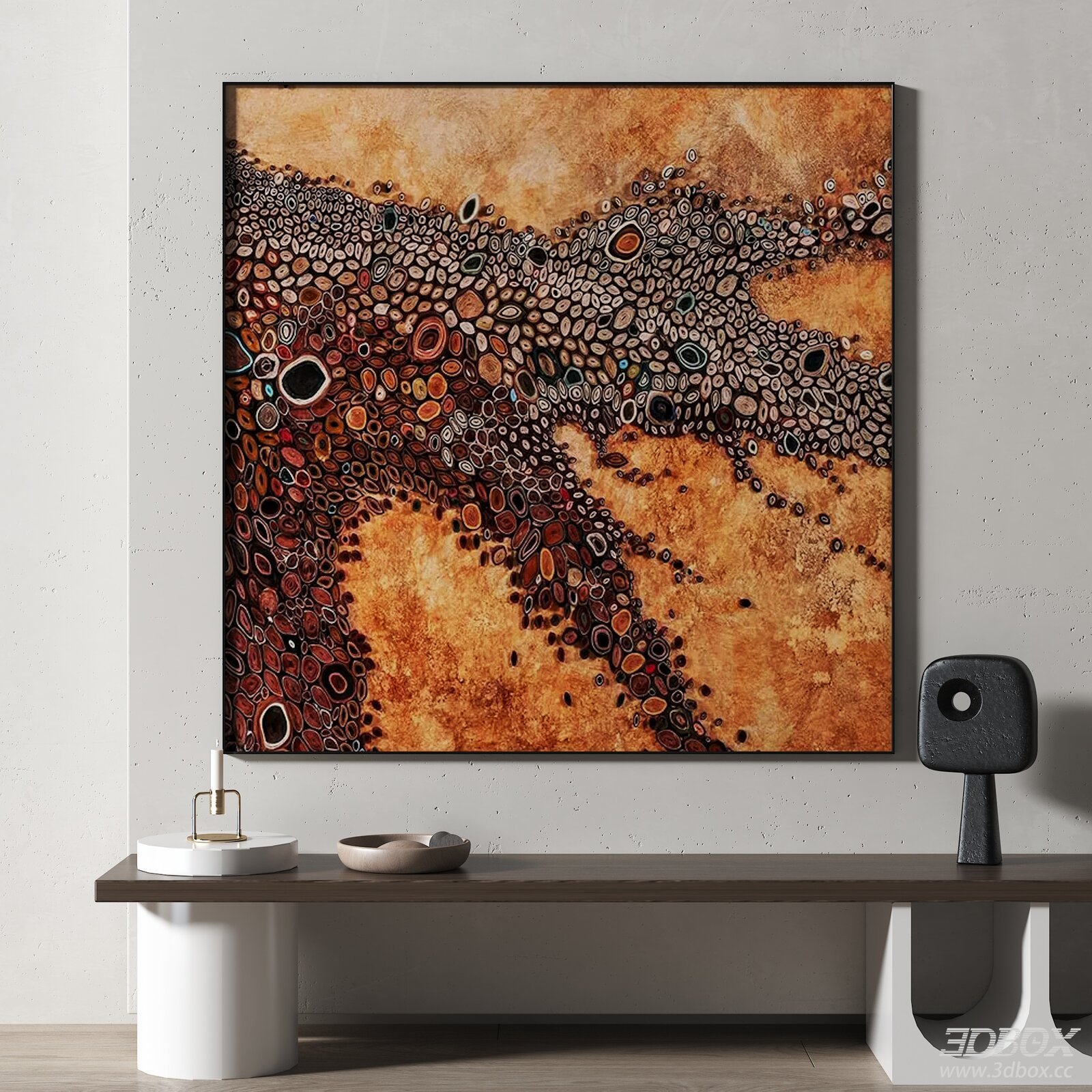 Wabi Sabi Abstract Framed Wall Art Decor