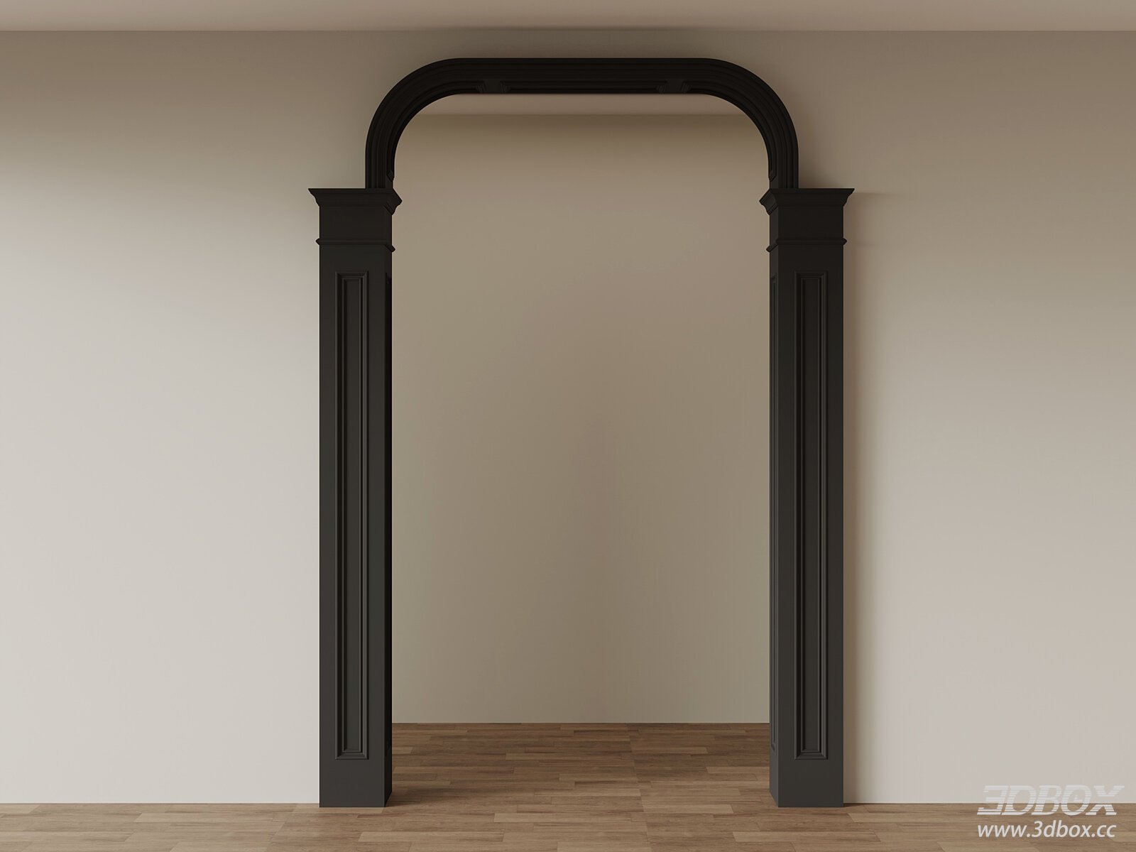 French Style Arched Doorway Frame Architectural Trim