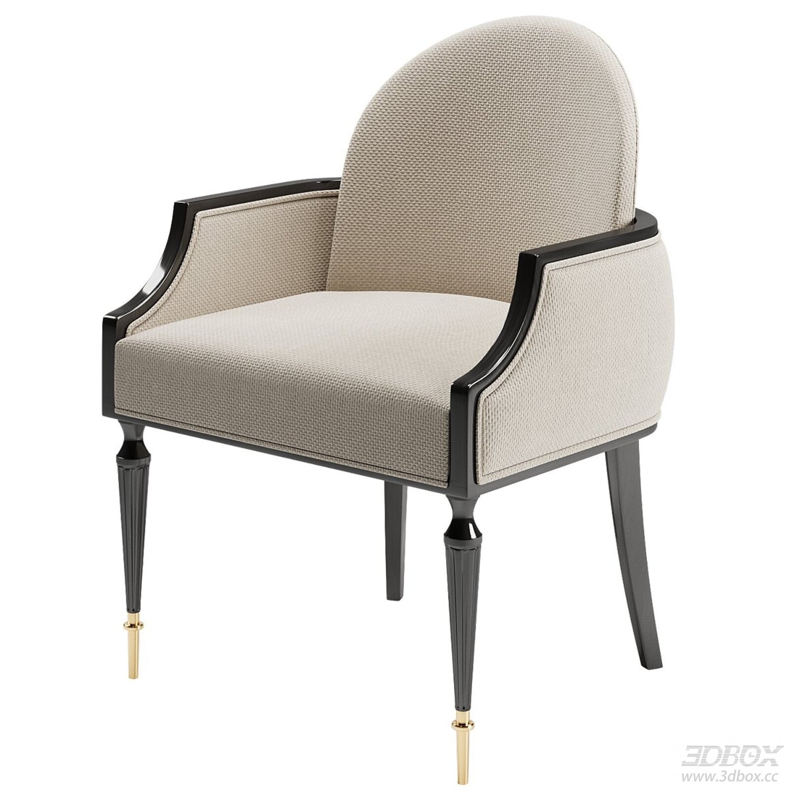 Modern Luxury Upholstered Armchair Dining Chair