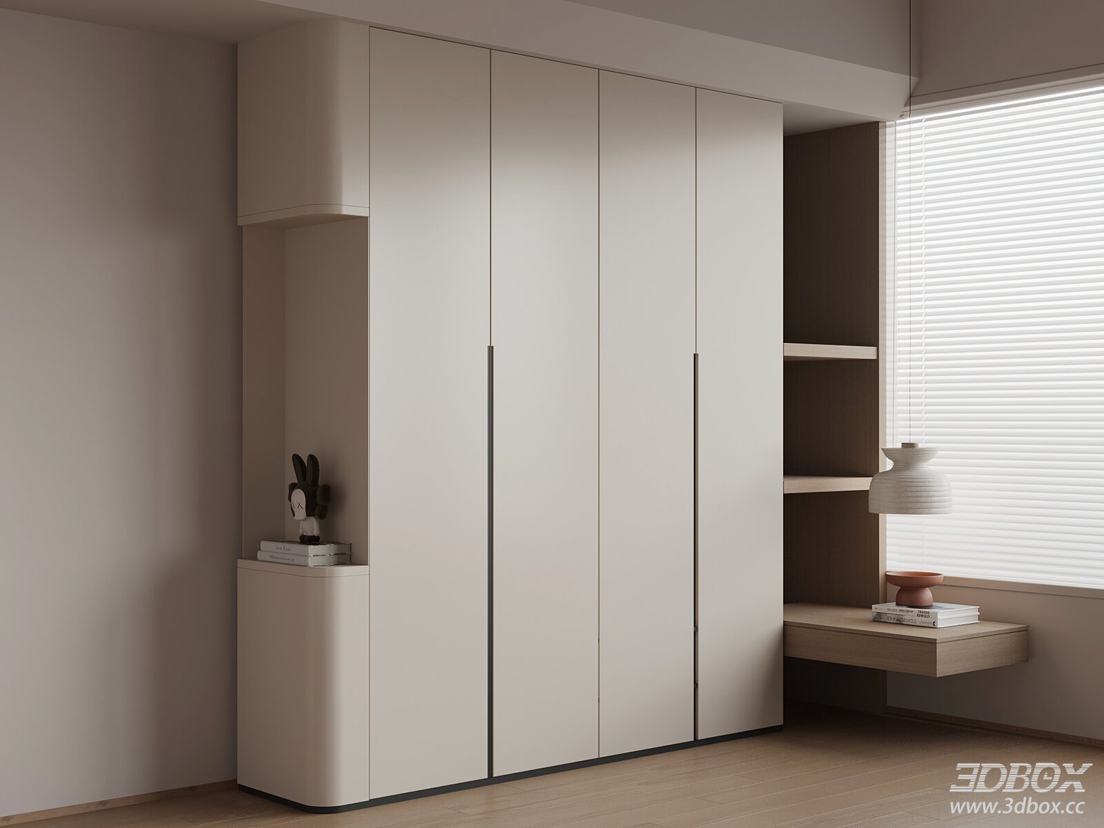 Modern Minimalist Built-in Wardrobe