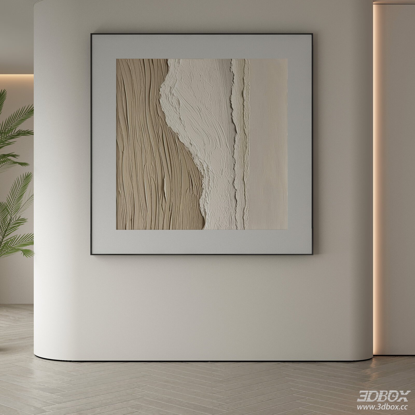 Wabi Sabi Textured Framed Wall Art