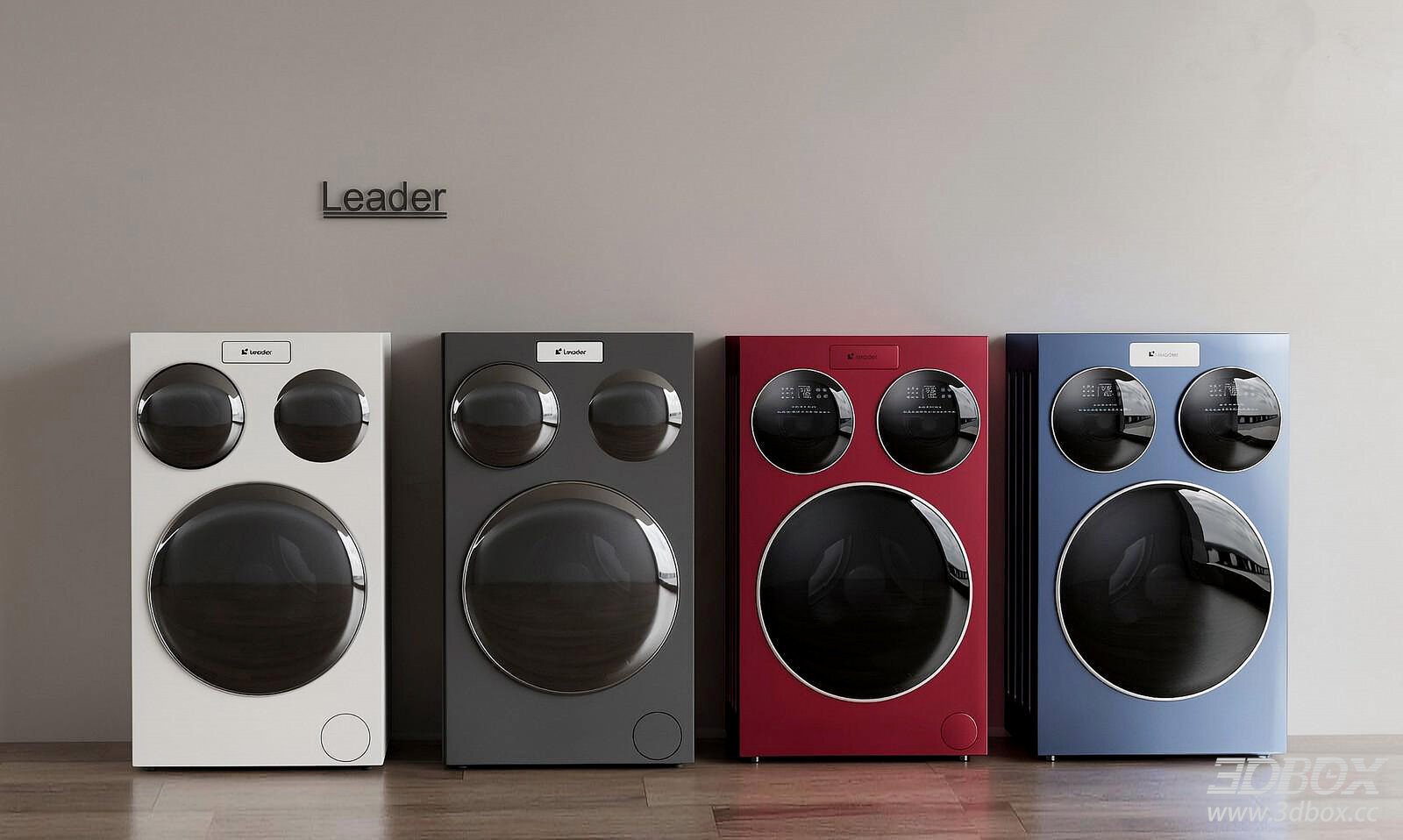 Modern Triple Drum Washing Machine Set