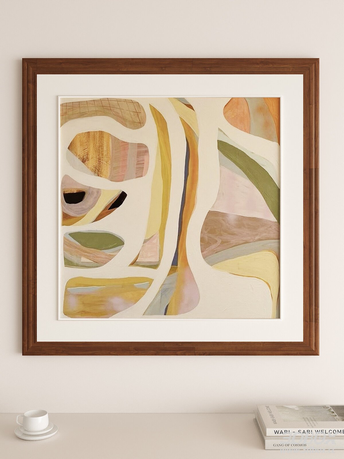 Modern Abstract Wall Art Wooden Picture Frame