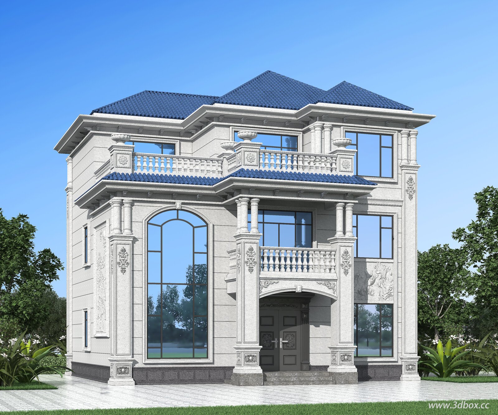 European Style Luxury Villa Exterior Building