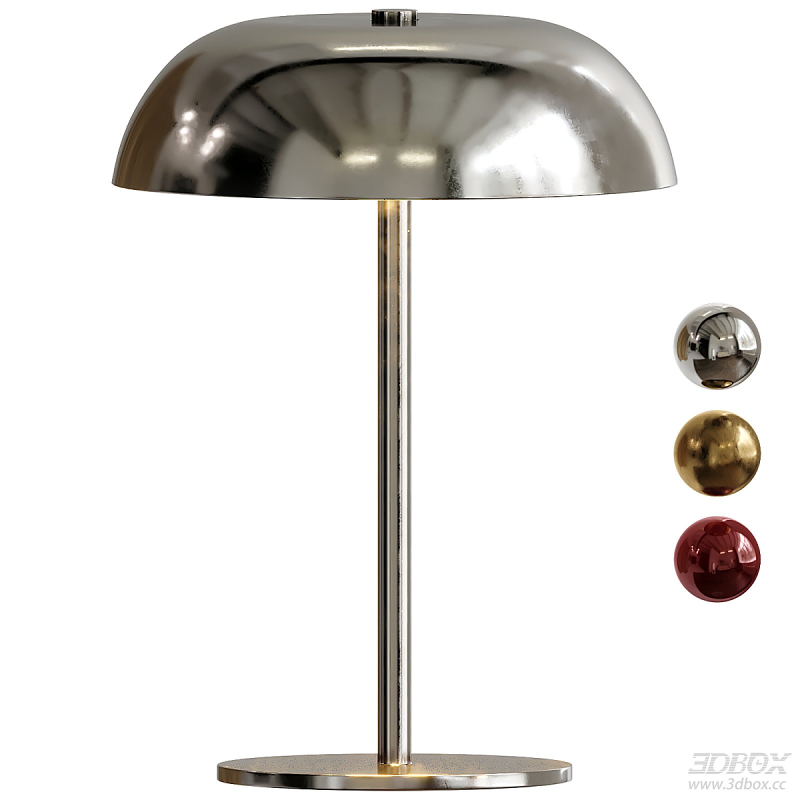 Modern Metal Dome Shade Table Lamp