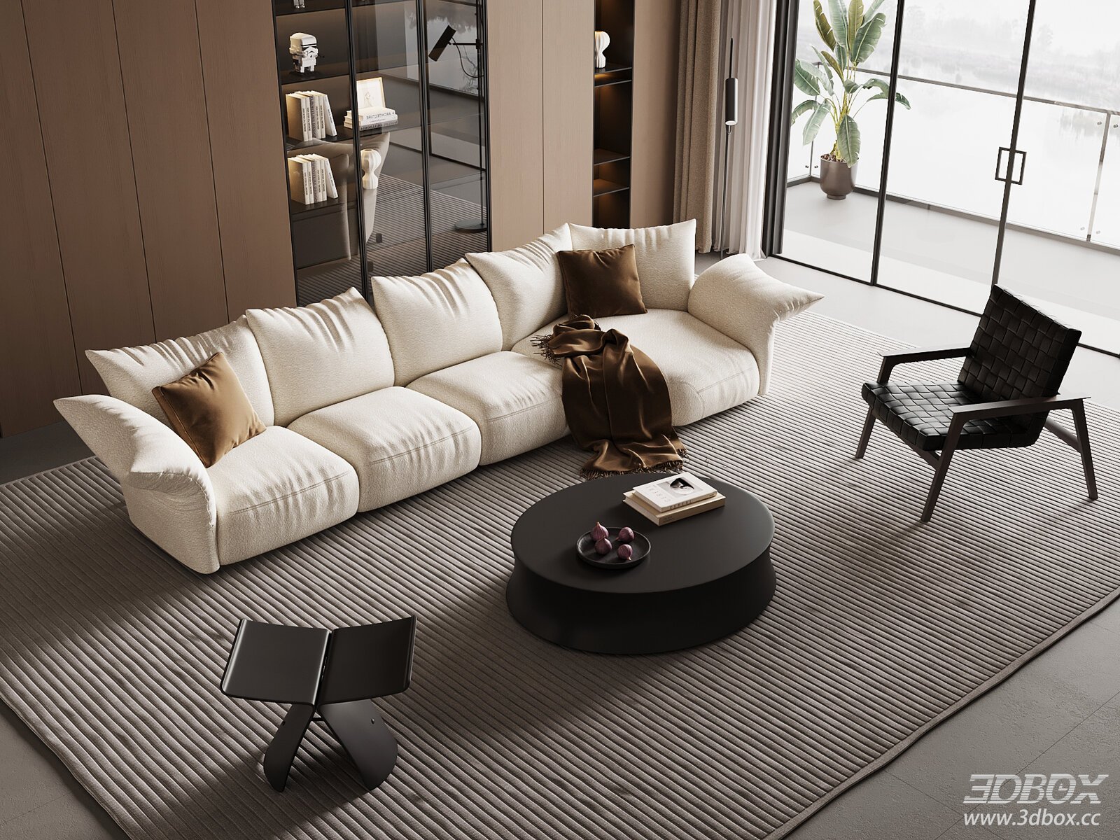 Modern Italian Style Living Room Sofa Coffee Table Set