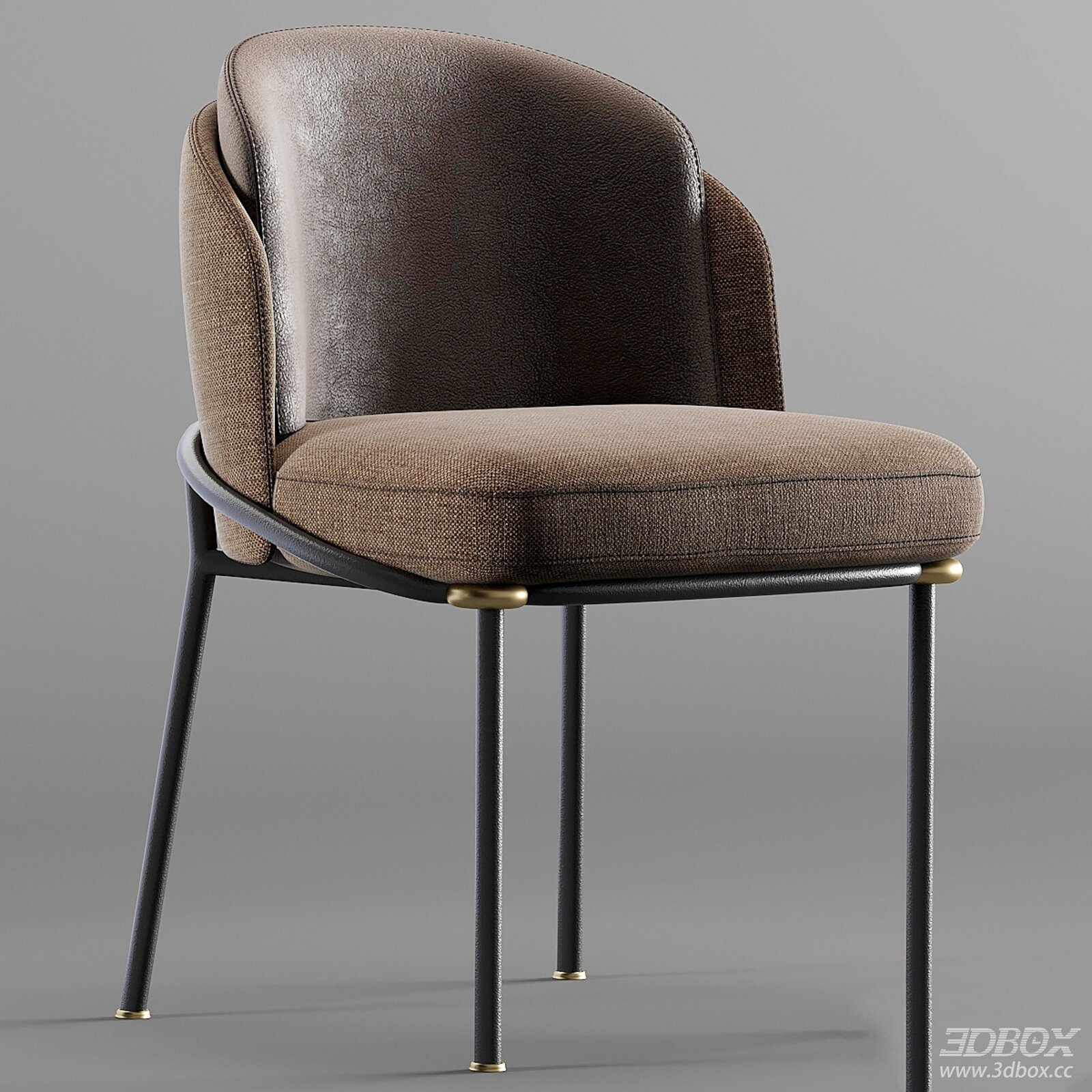 Minotti Fil Noir Modern Upholstered Dining Chair