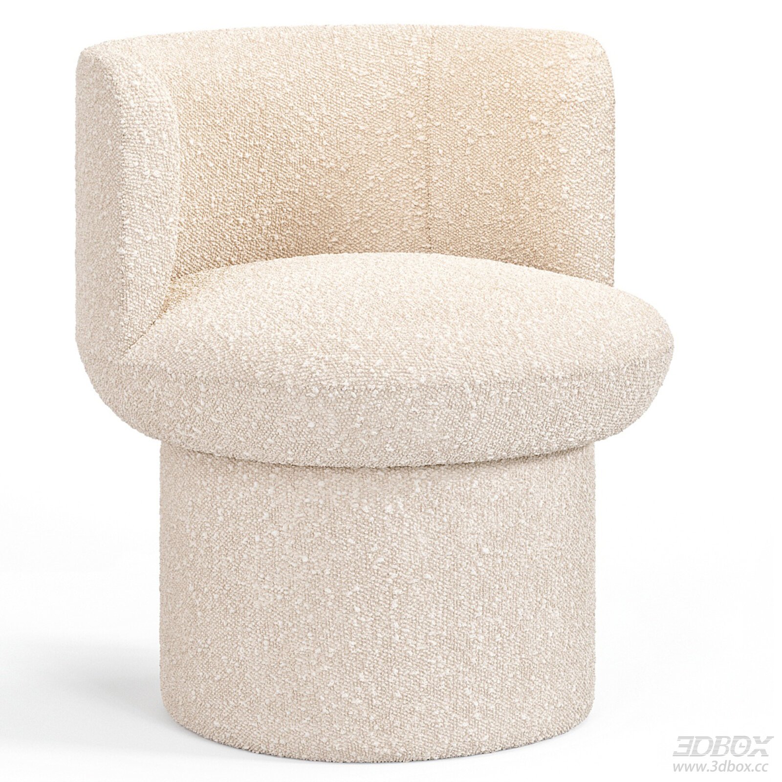 Modern Boucle Upholstered Accent Chair