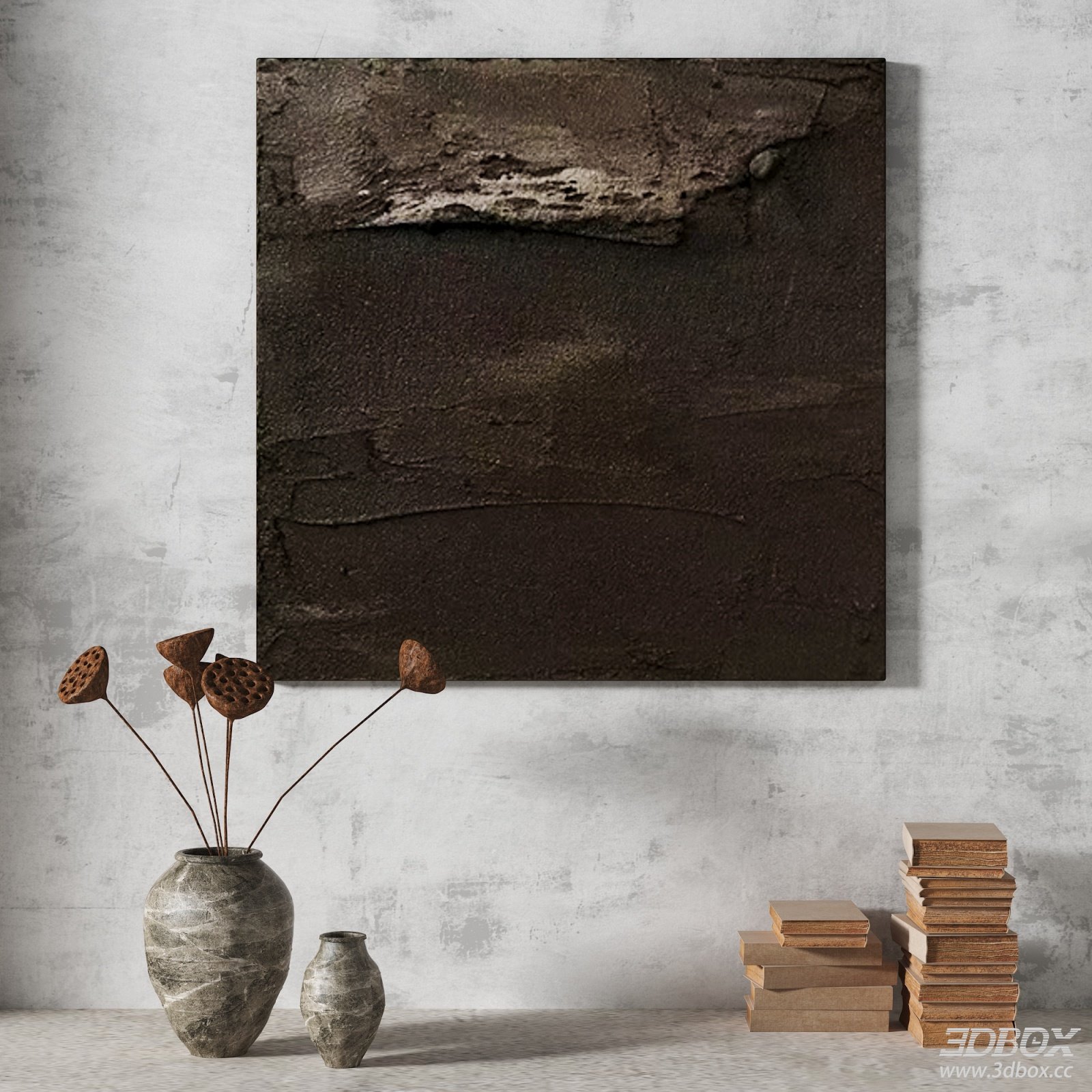 Wabi Sabi Abstract Textured Wall Painting Decor Set