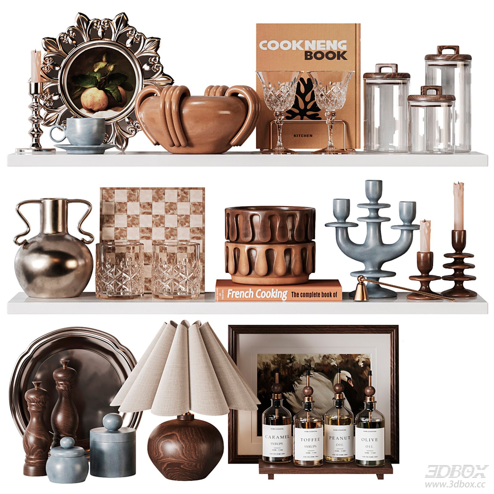 Decorative Shelf Display Ornament Set