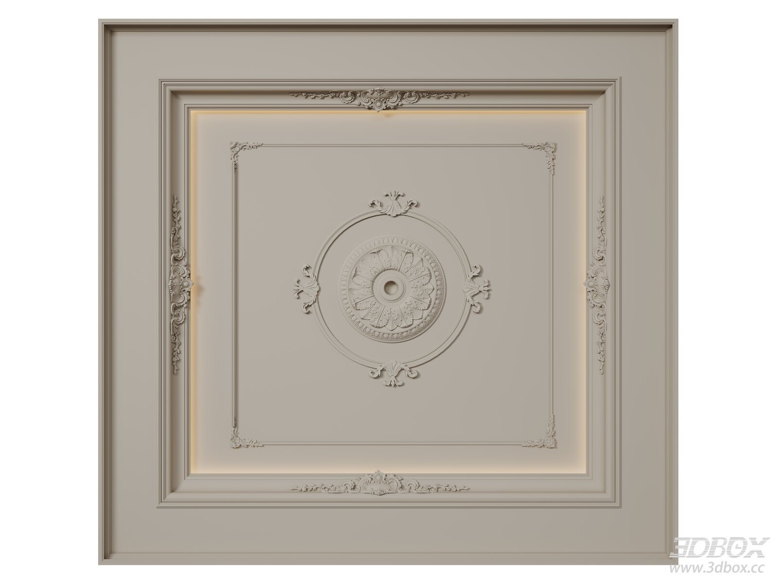 French Style Ornate Decorative Plaster Ceiling