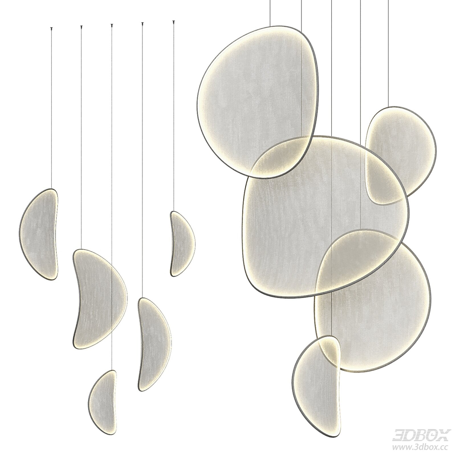 Modern Fabric Abstract Pendant Ceiling Lamp