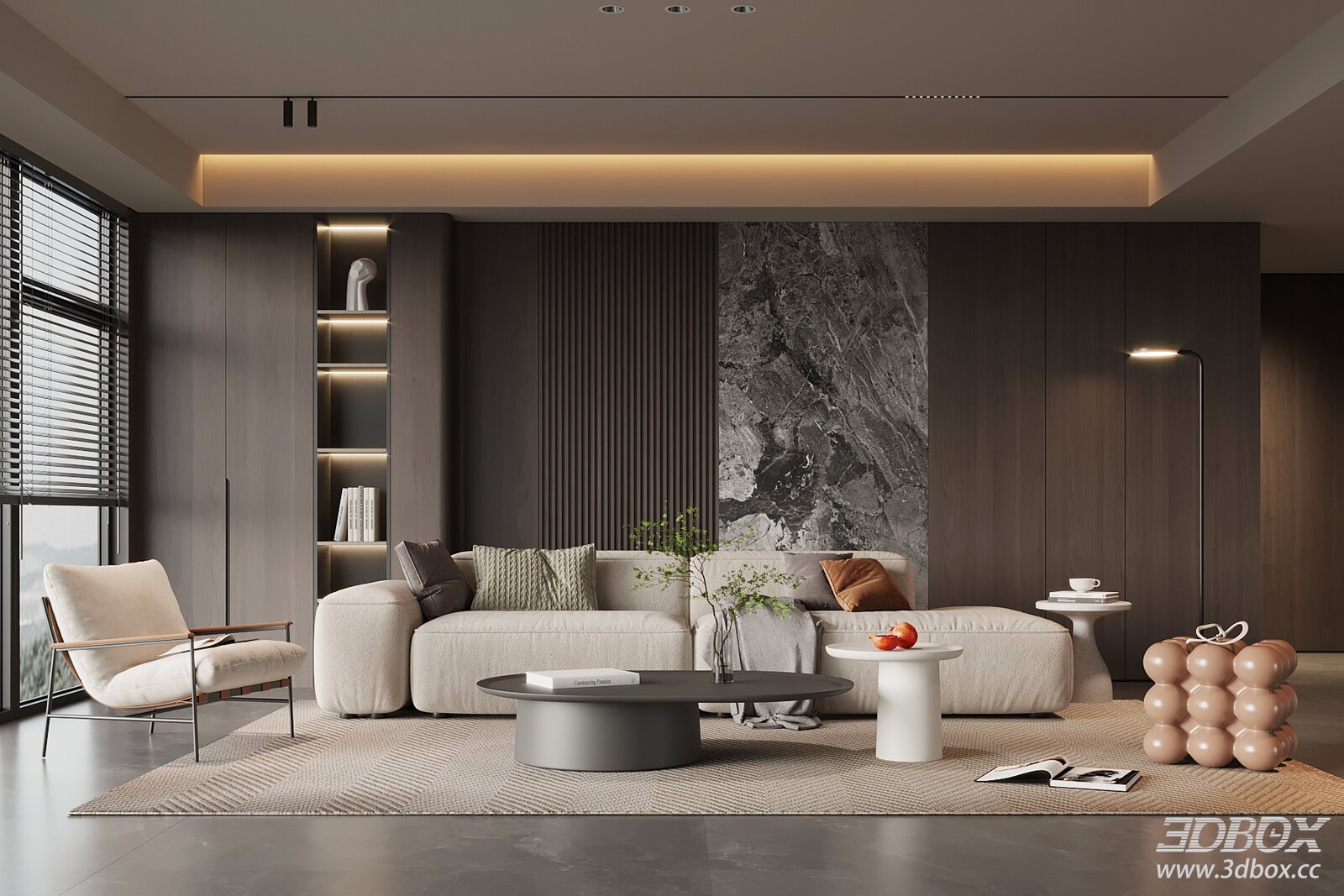 Modern Italian Style Living Room Sofa Coffee Table Set