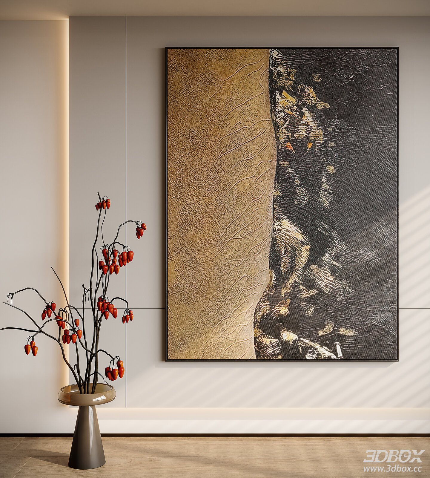 Modern abstract decorative wall painting