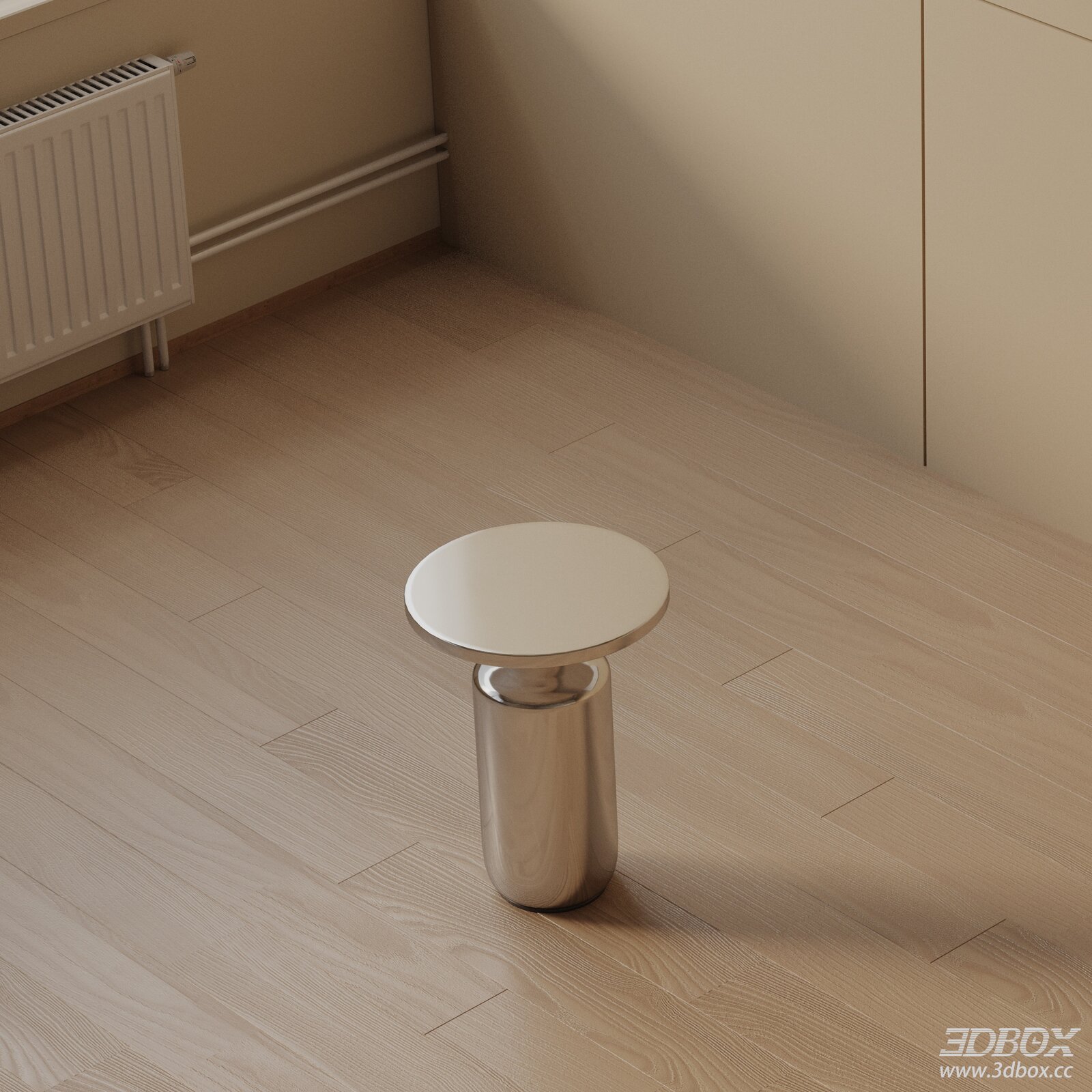Modern Minimalist Round Metal Side Table
