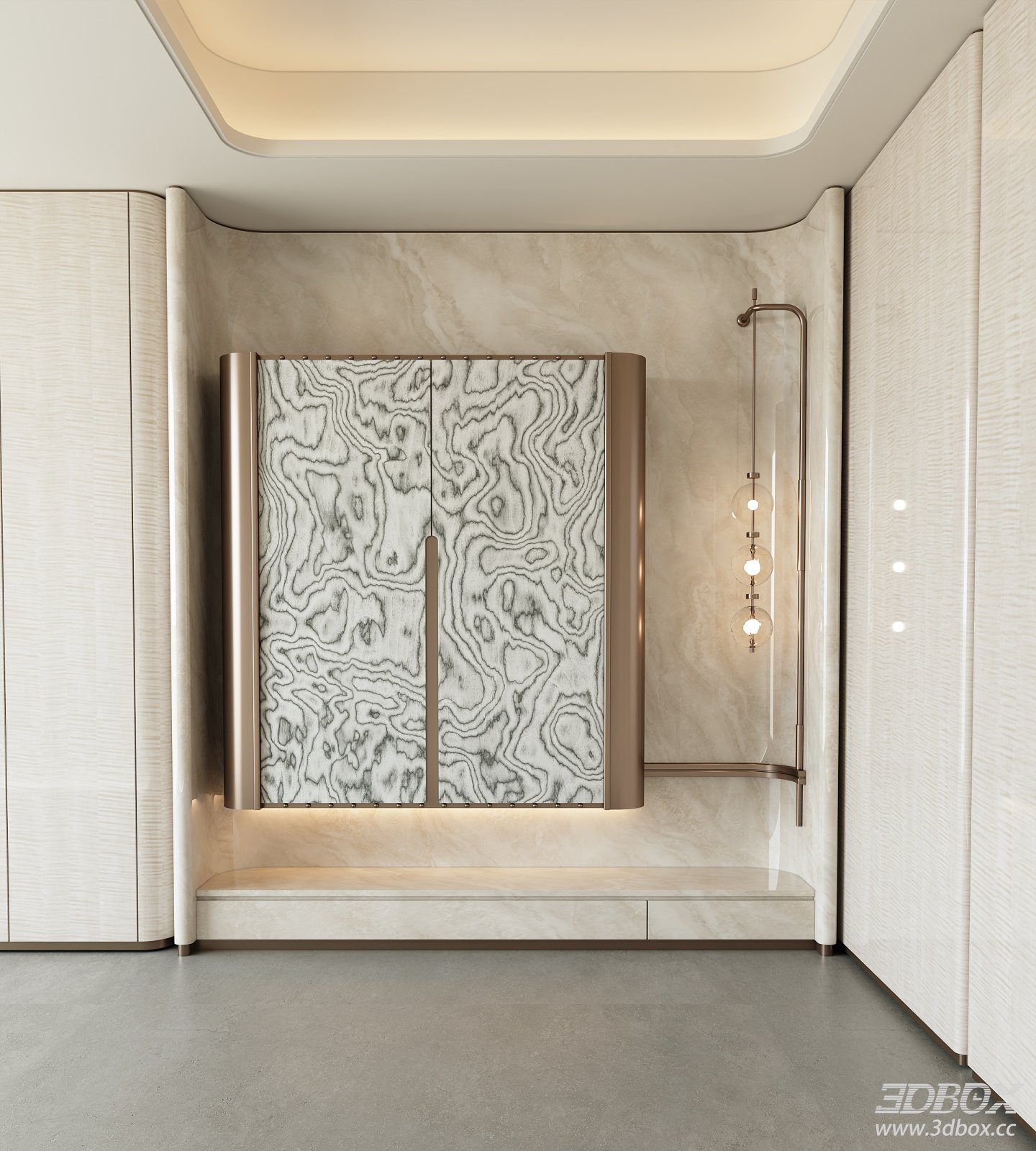 Modern Luxury Italian Style Hallway Entry Cabinet