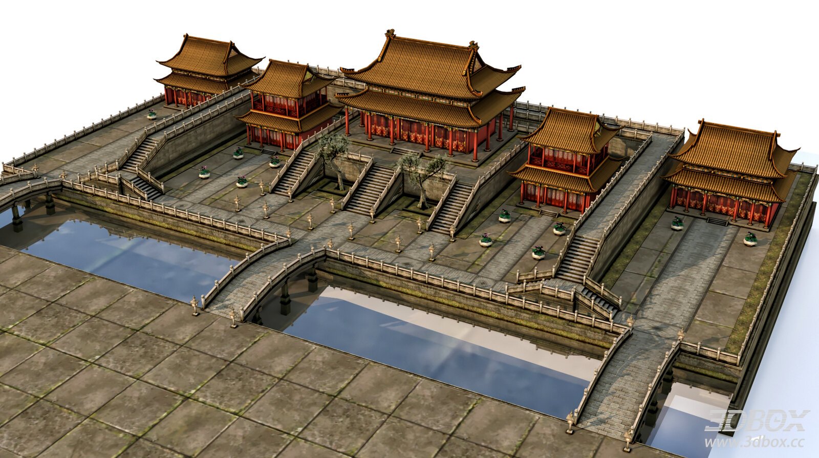 Traditional Chinese Imperial Palace Ancient Architecture Scene