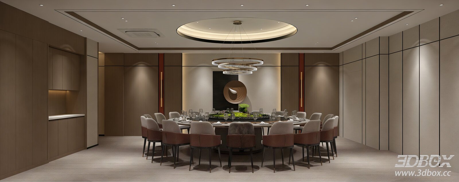 New Chinese Style Luxury Private Dining Room Restaurant