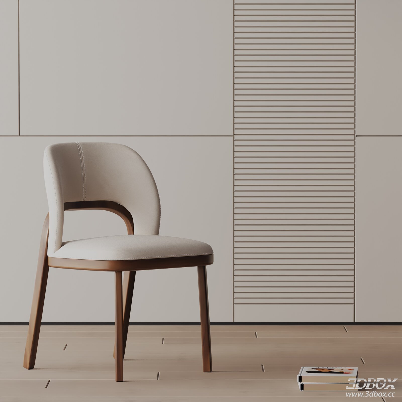 Modern Upholstered Wooden Dining Chair