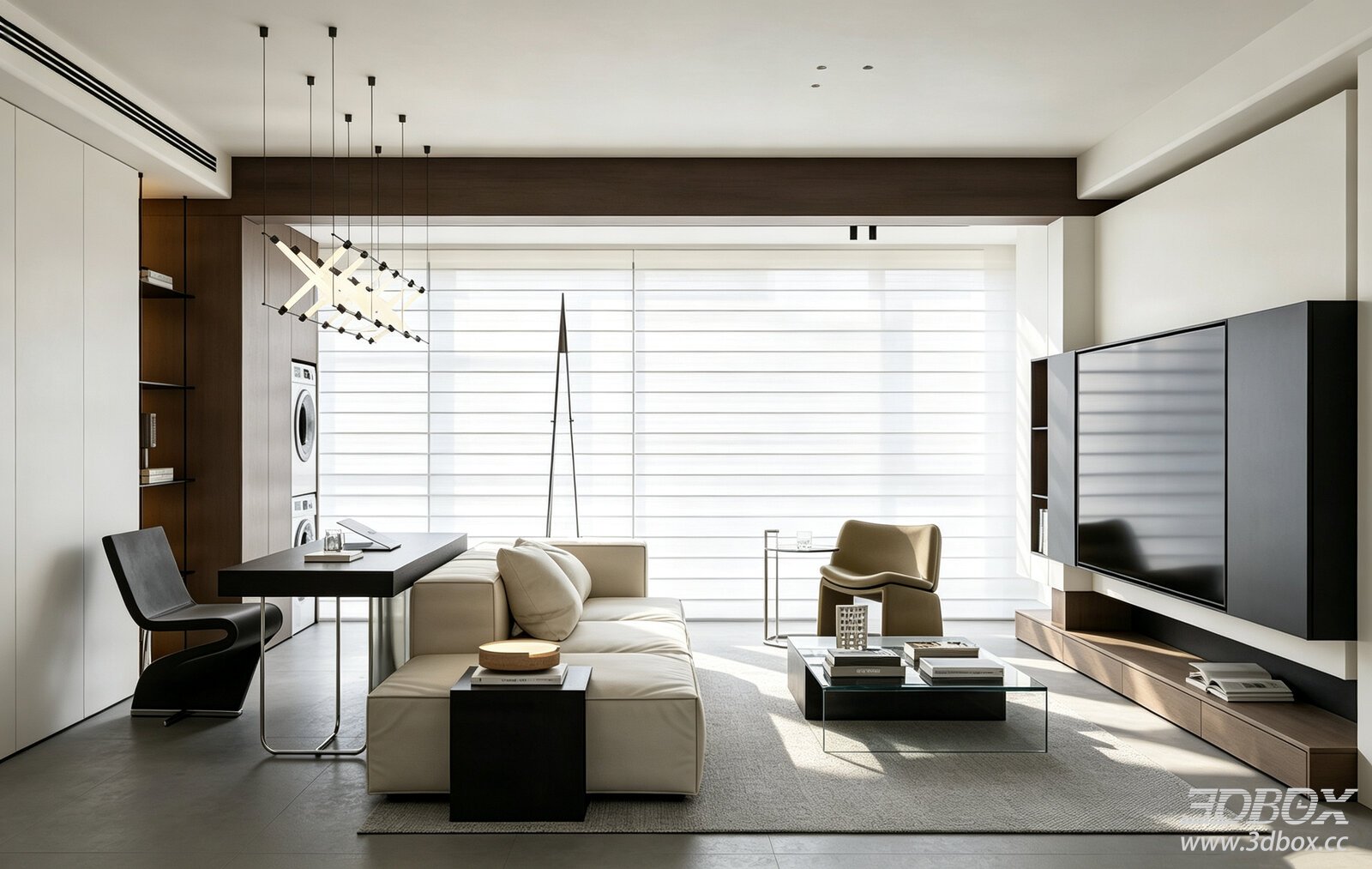 Modern Italian Minimalist Living Room Interior