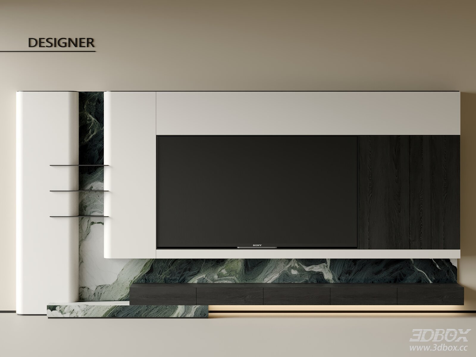Modern Italian Style TV Wall Unit