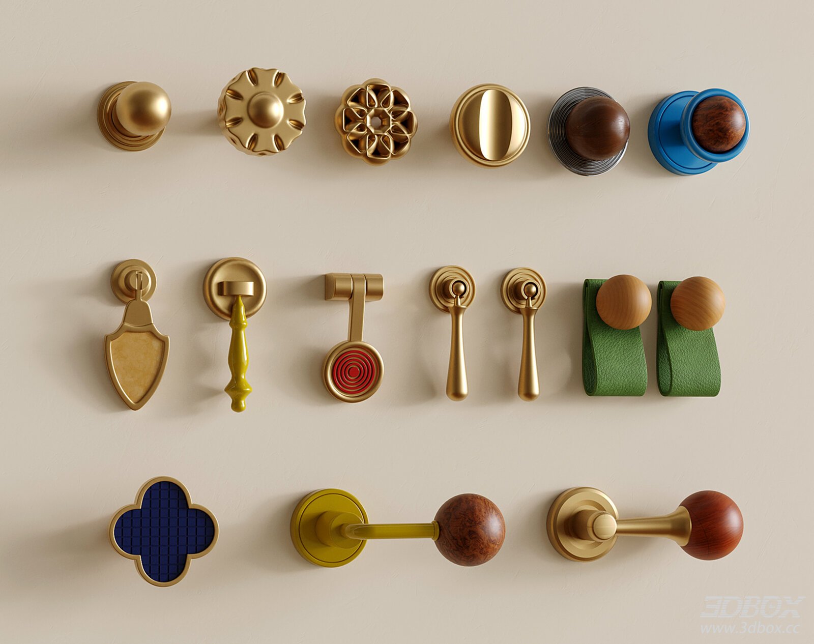 Decorative Cabinet Knobs and Drawer Pulls Set