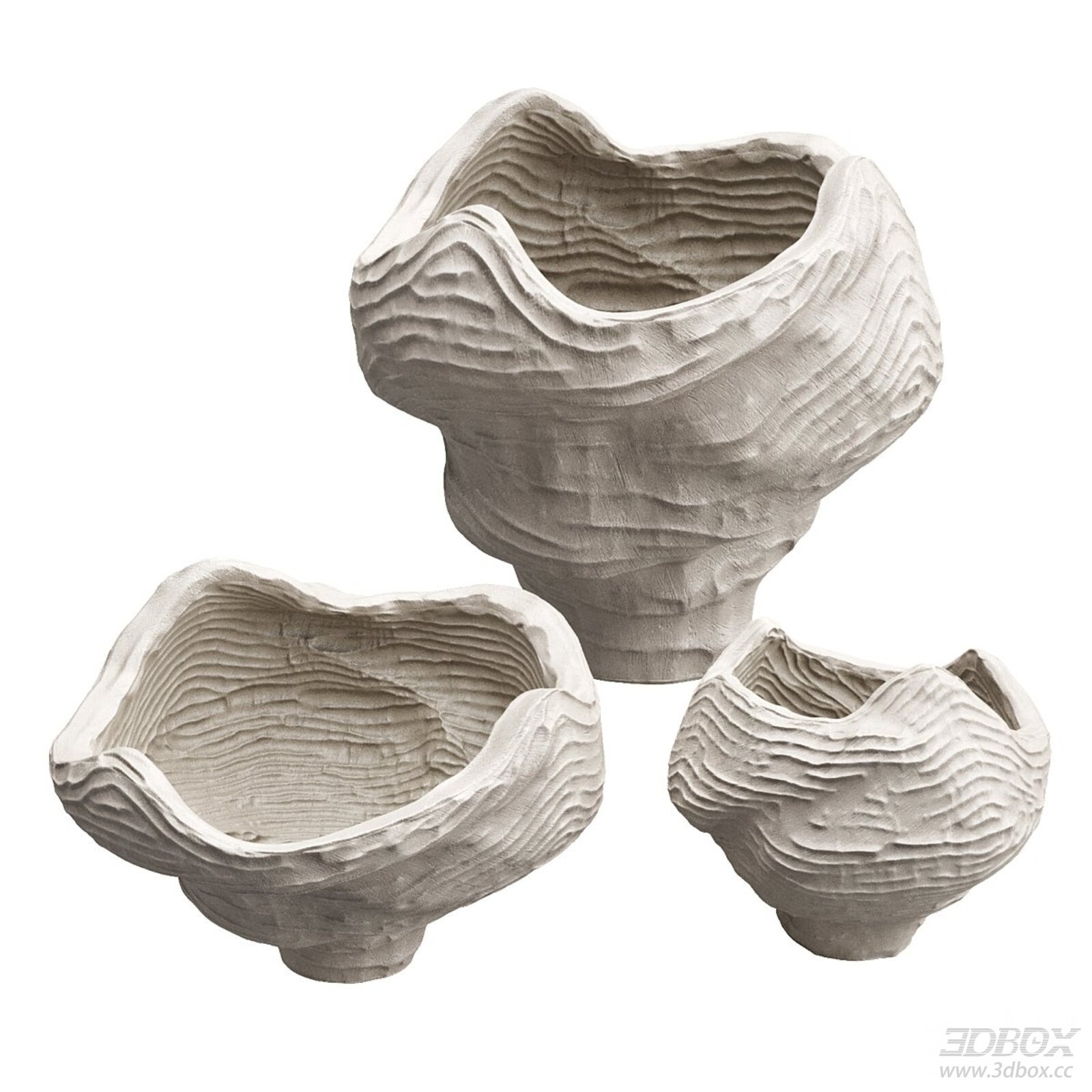 Textured Wabi Sabi Ceramic Vase Set Decor