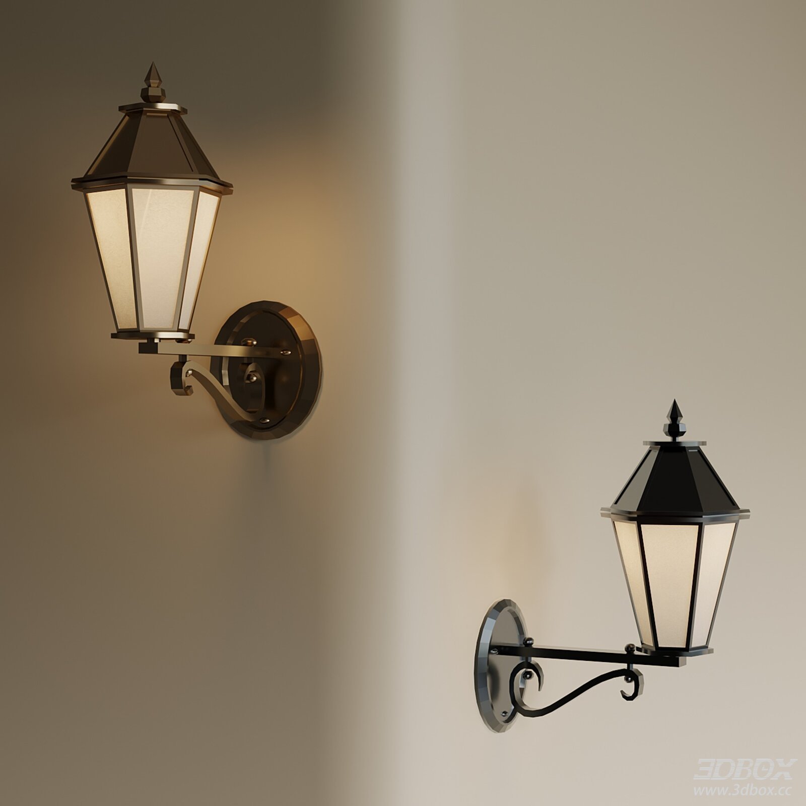 Vintage Metal Wall Sconce Outdoor Bedside Wall Lamp Set