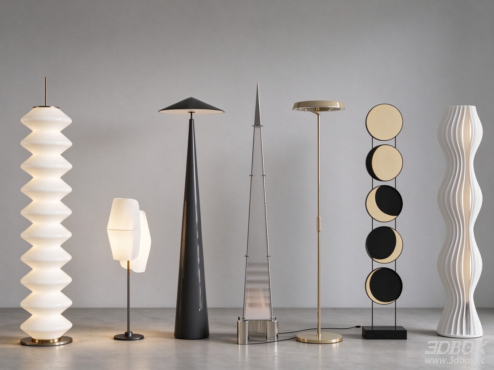 Modern Minimalist Floor Lamp Set Home Interior Lighting