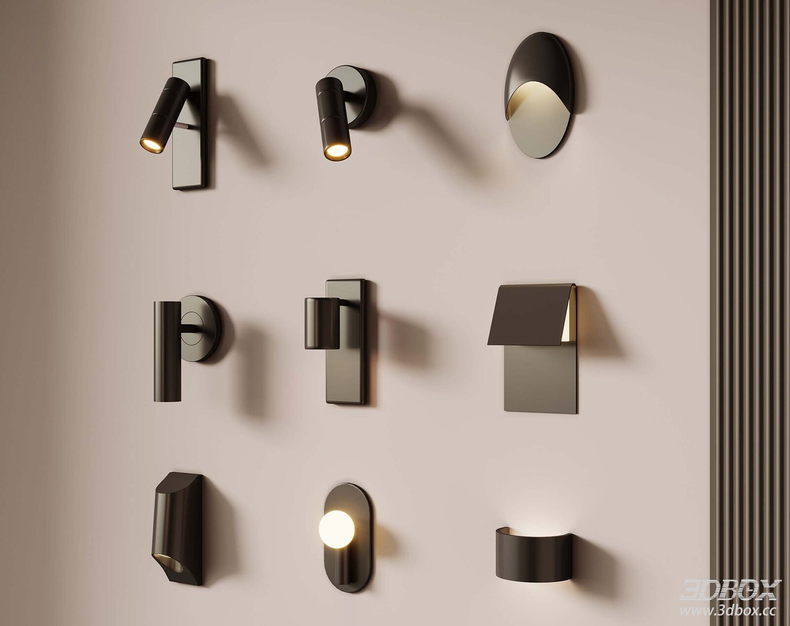 Modern Minimalist Wall Sconce Set, Bedside Reading Wall Lamp