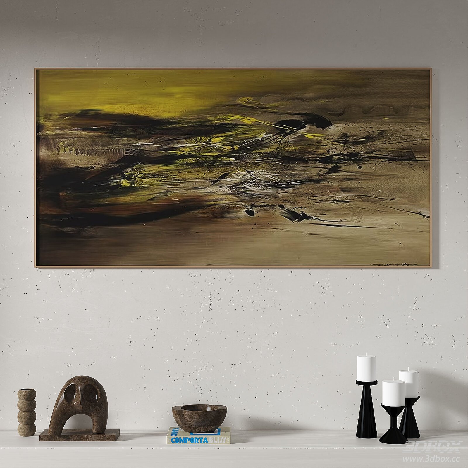 Wabi Sabi Abstract Framed Wall Art Painting