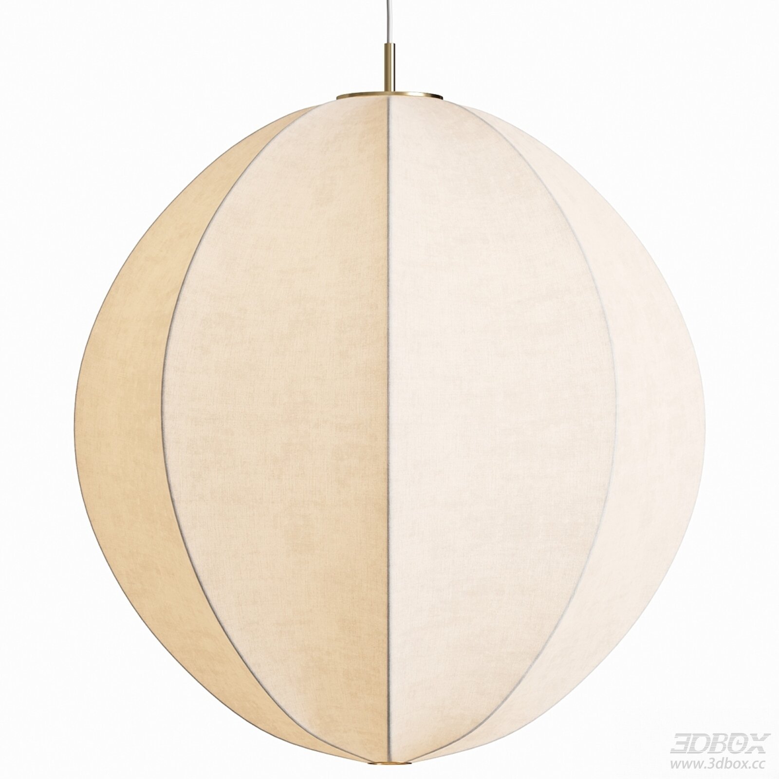 Modern Spherical Linen Fabric Ceiling Pendant Lamp