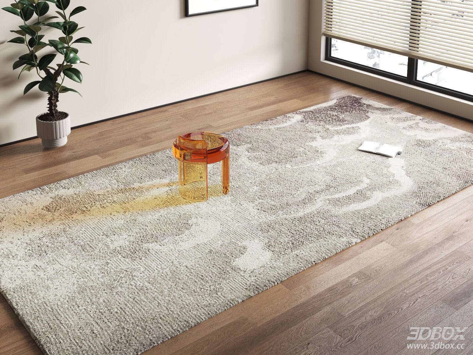 Modern New Chinese Style Retro Woven Carpet