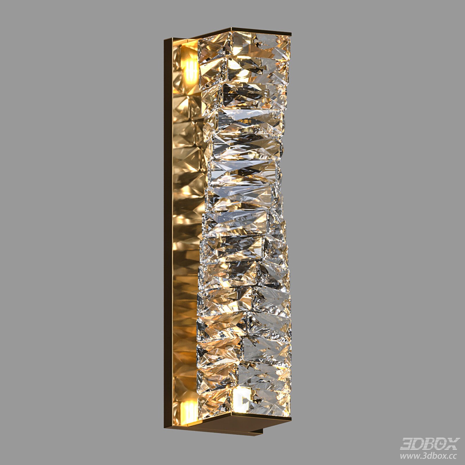 Modern Luxury Crystal Brass Wall Lamp