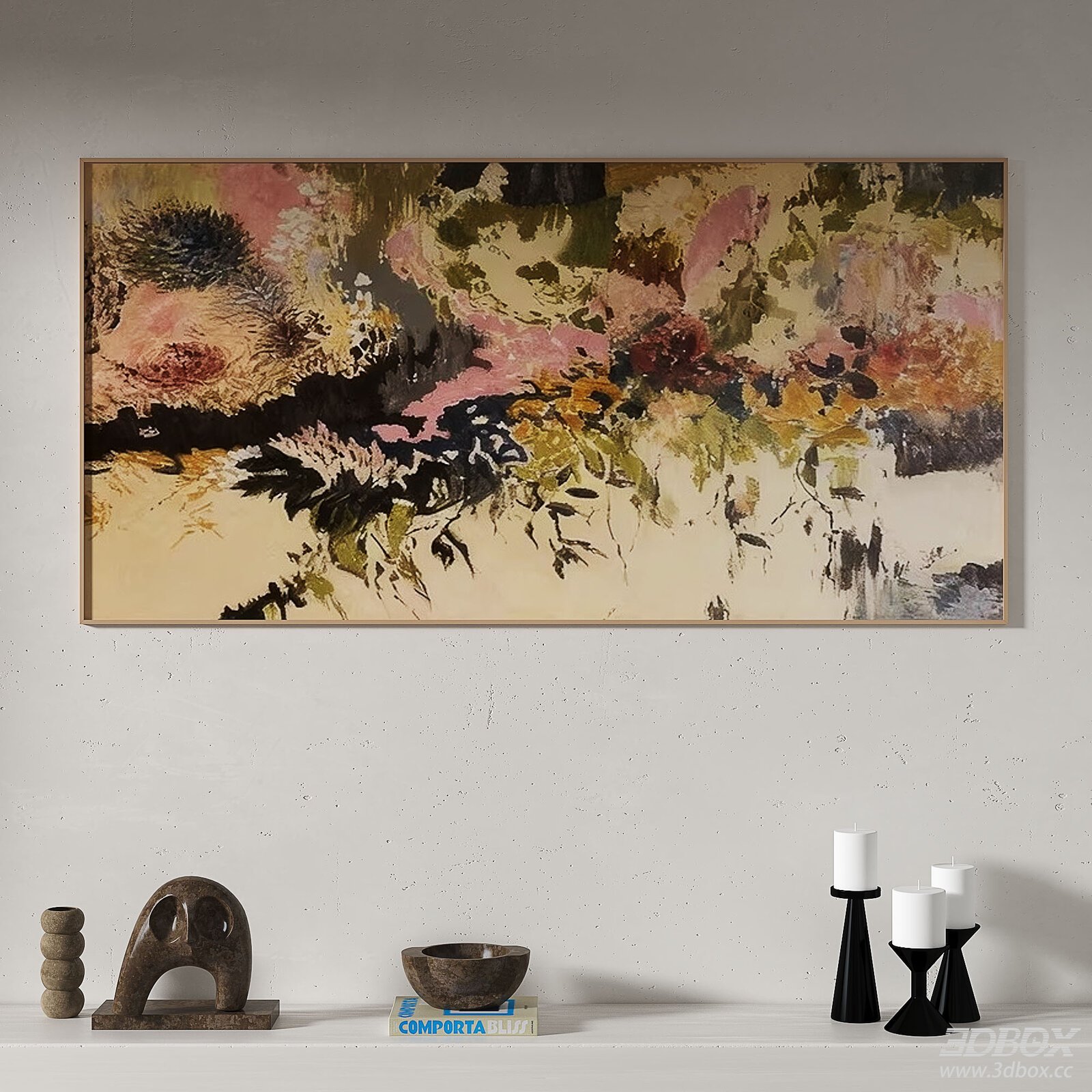 Wabi Sabi Vintage Abstract Wall Art Frame