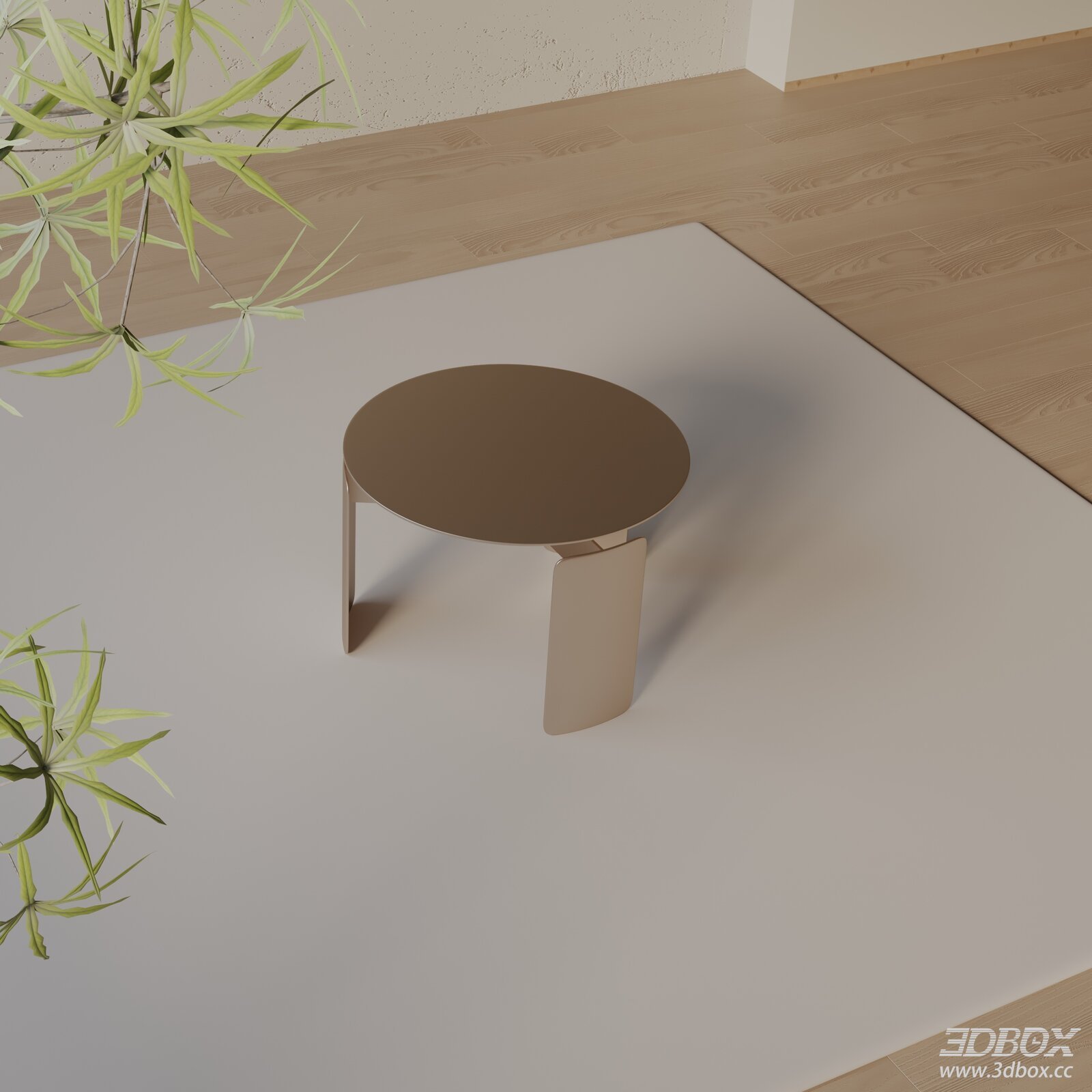 Modern Minimalist Round Metal Side Table