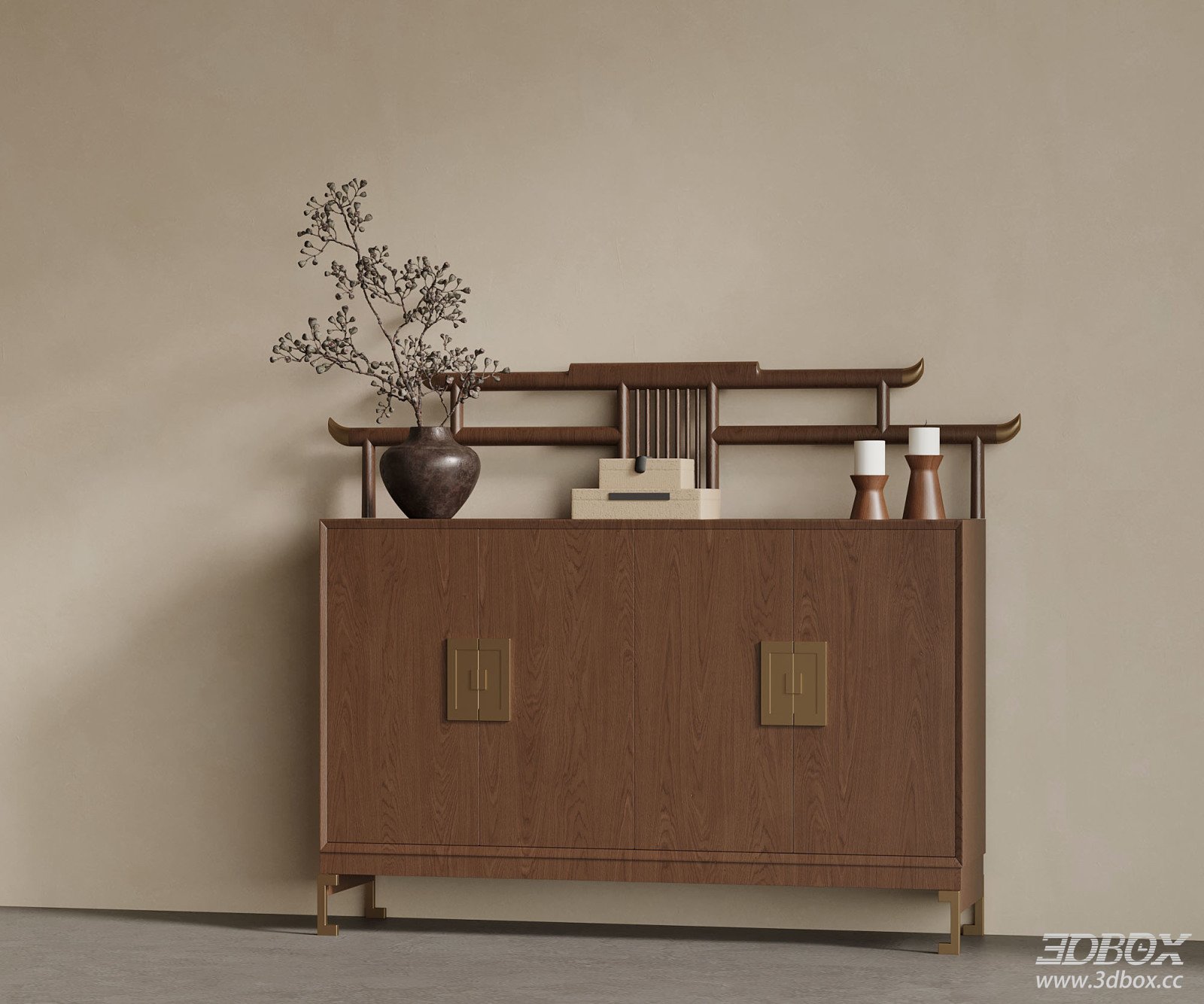 New Chinese Style Wooden Sideboard Entry Cabinet