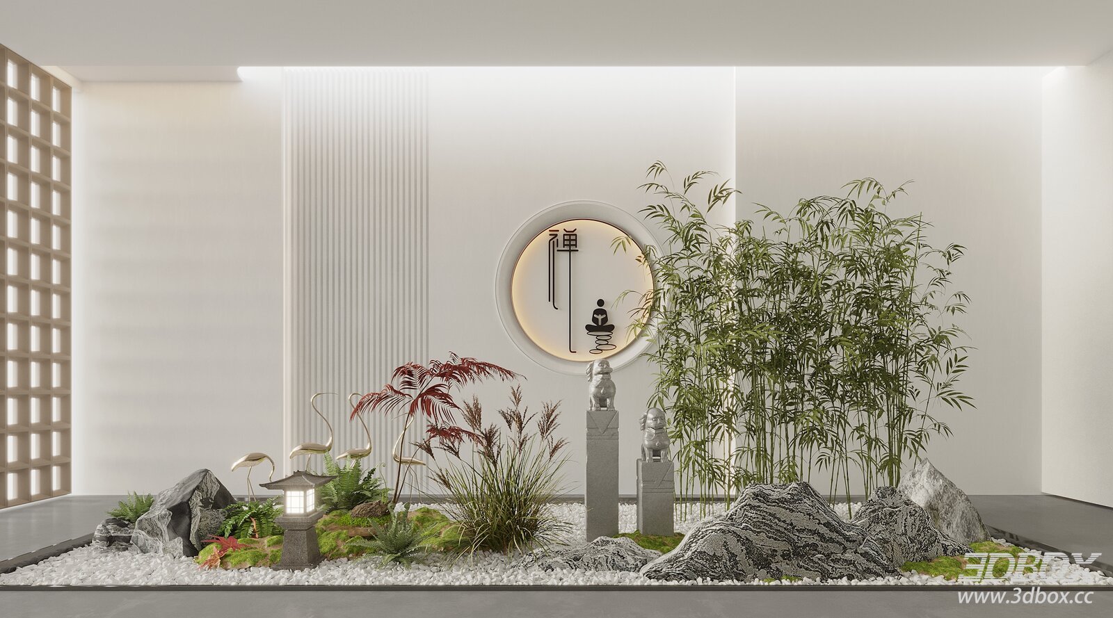 Zen Style Indoor Landscape Ornamental Scene