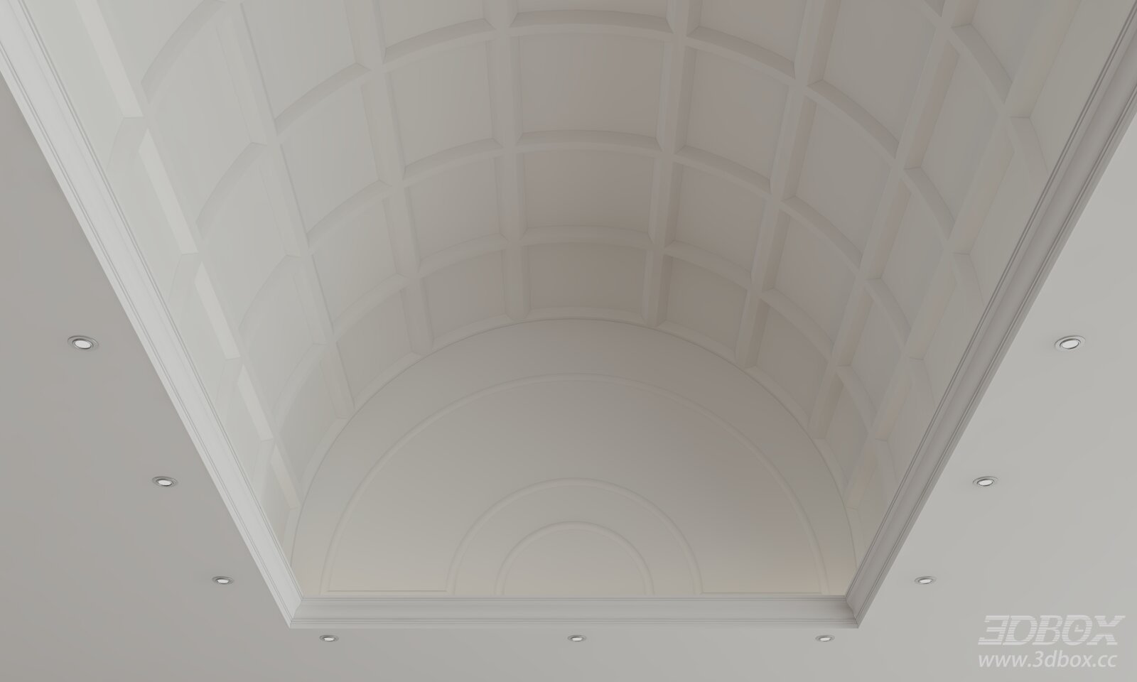 European Style Arched Decorative Plaster Ceiling