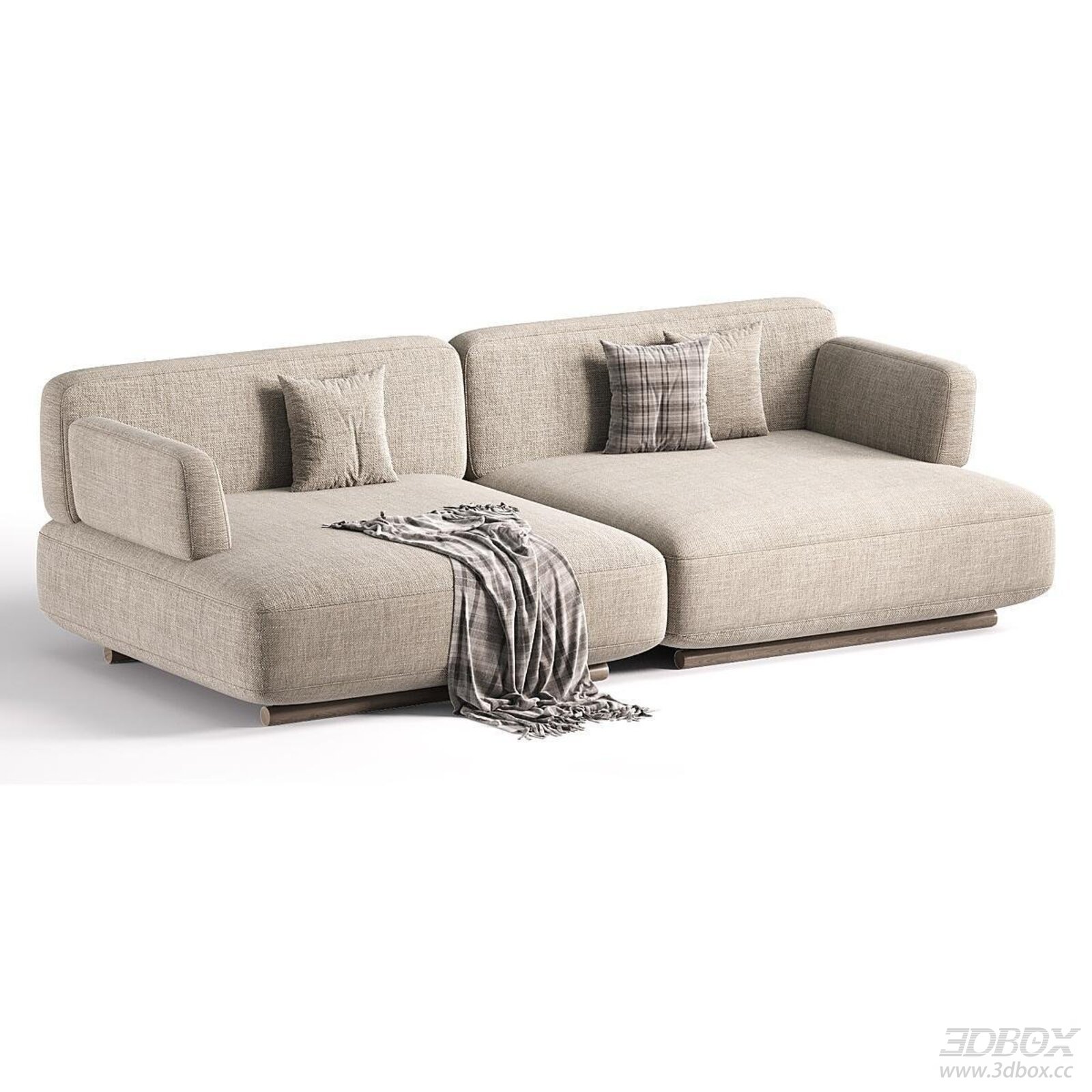 Modern Modular Fabric Sectional Sofa Set