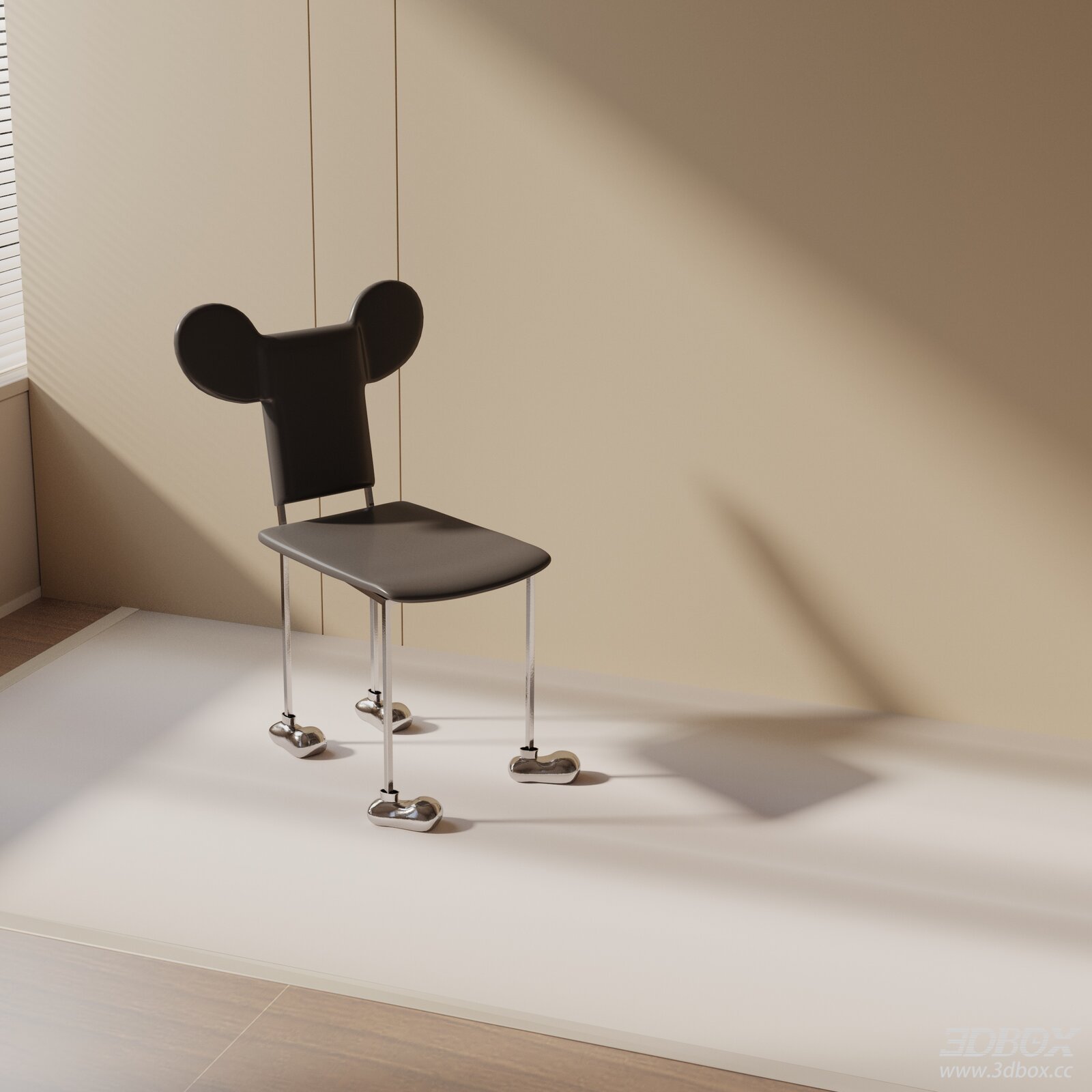 Modern Creative Mickey Ear Accent Chair
