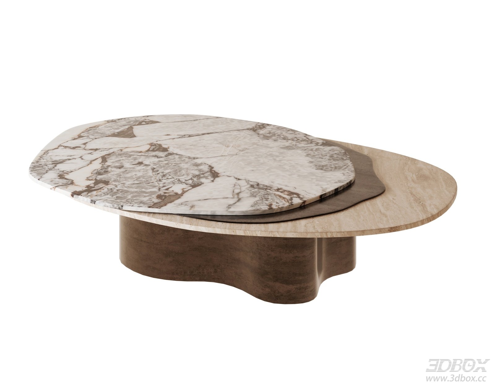 Modern Luxury Irregular Marble Coffee Table