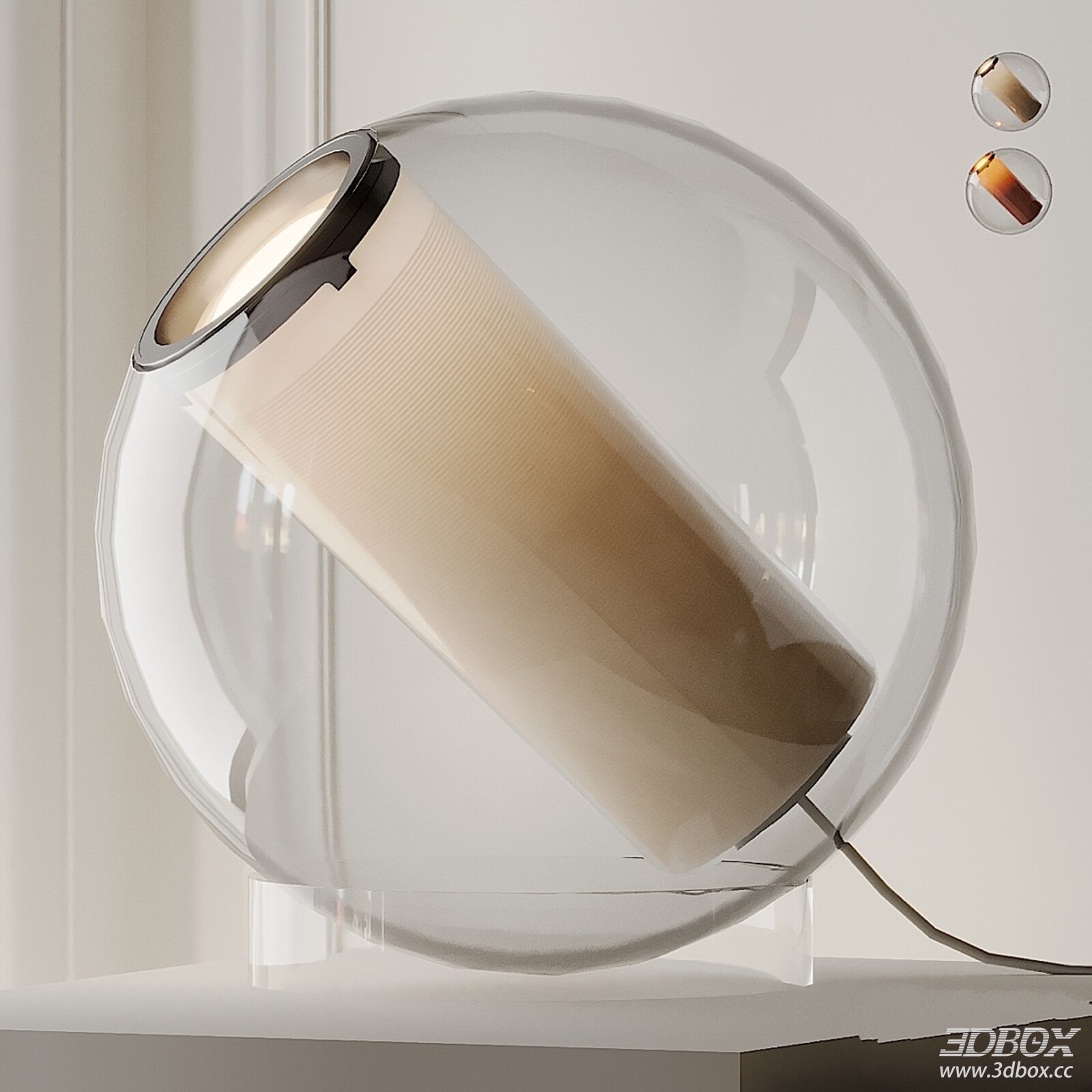 Modern Glass Table Lamp Ambient Light