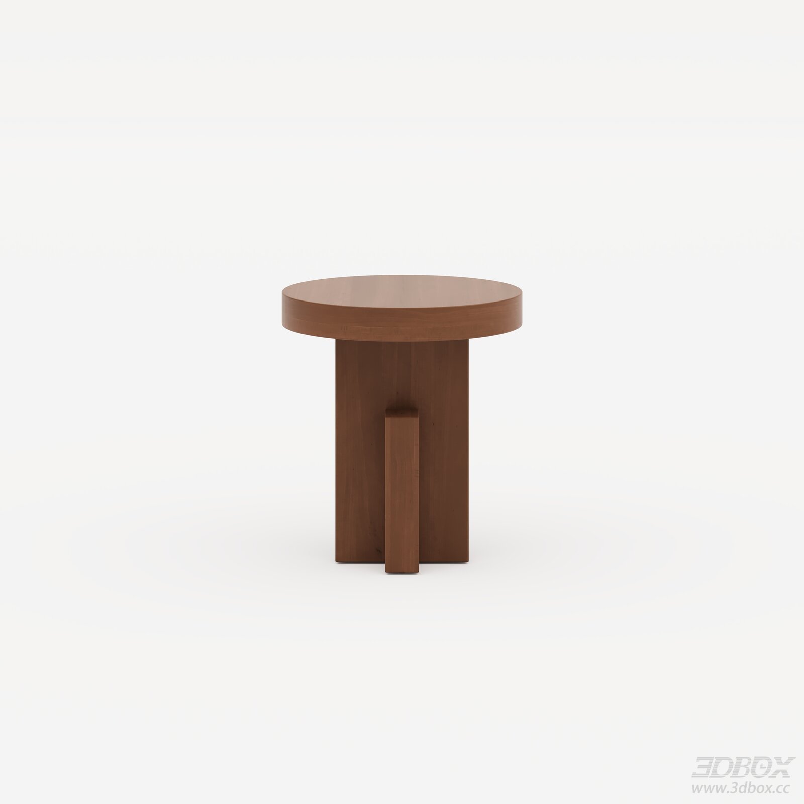 Modern Solid Wood Round Side Table