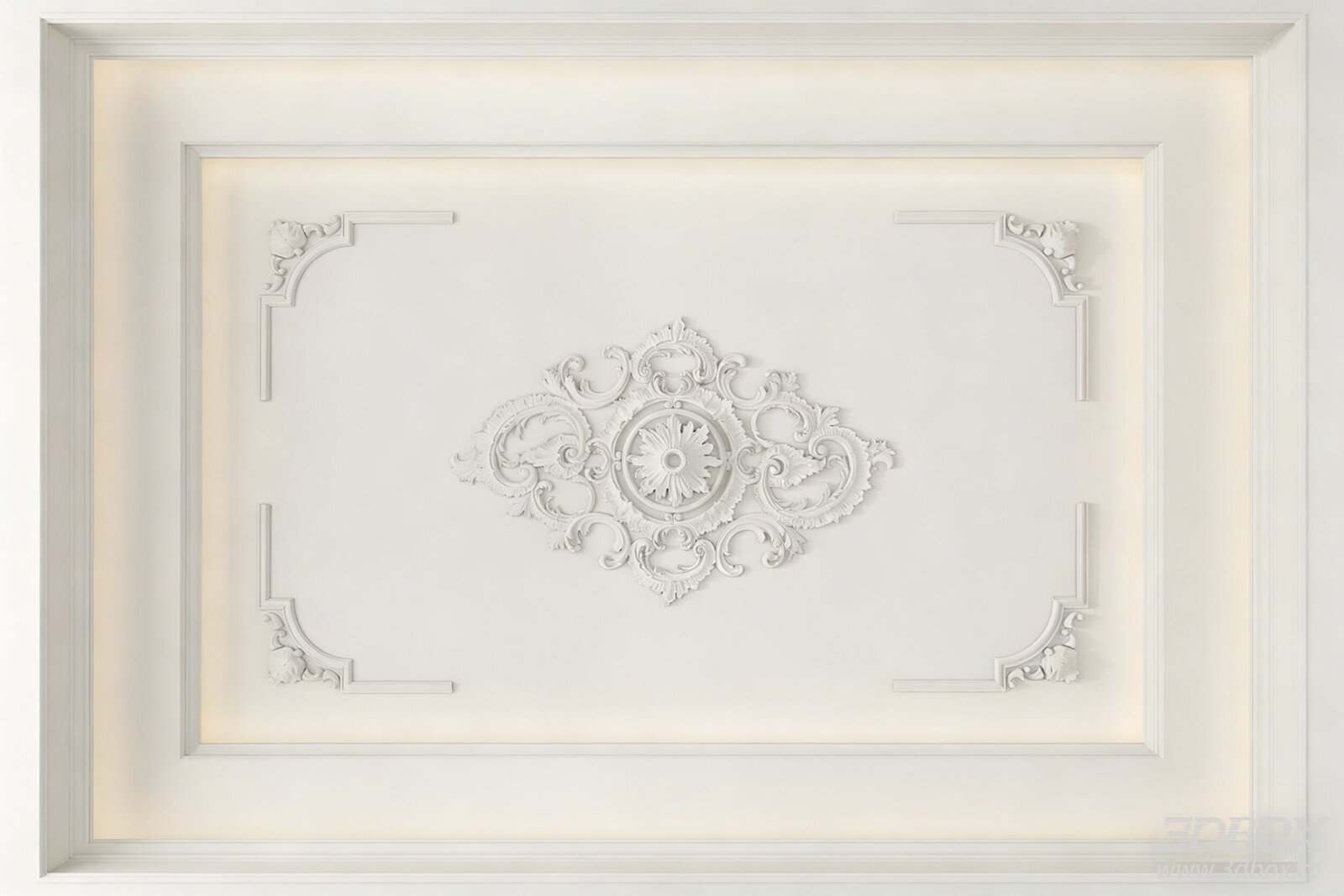 Classic French Style Plaster Decorative Ceiling
