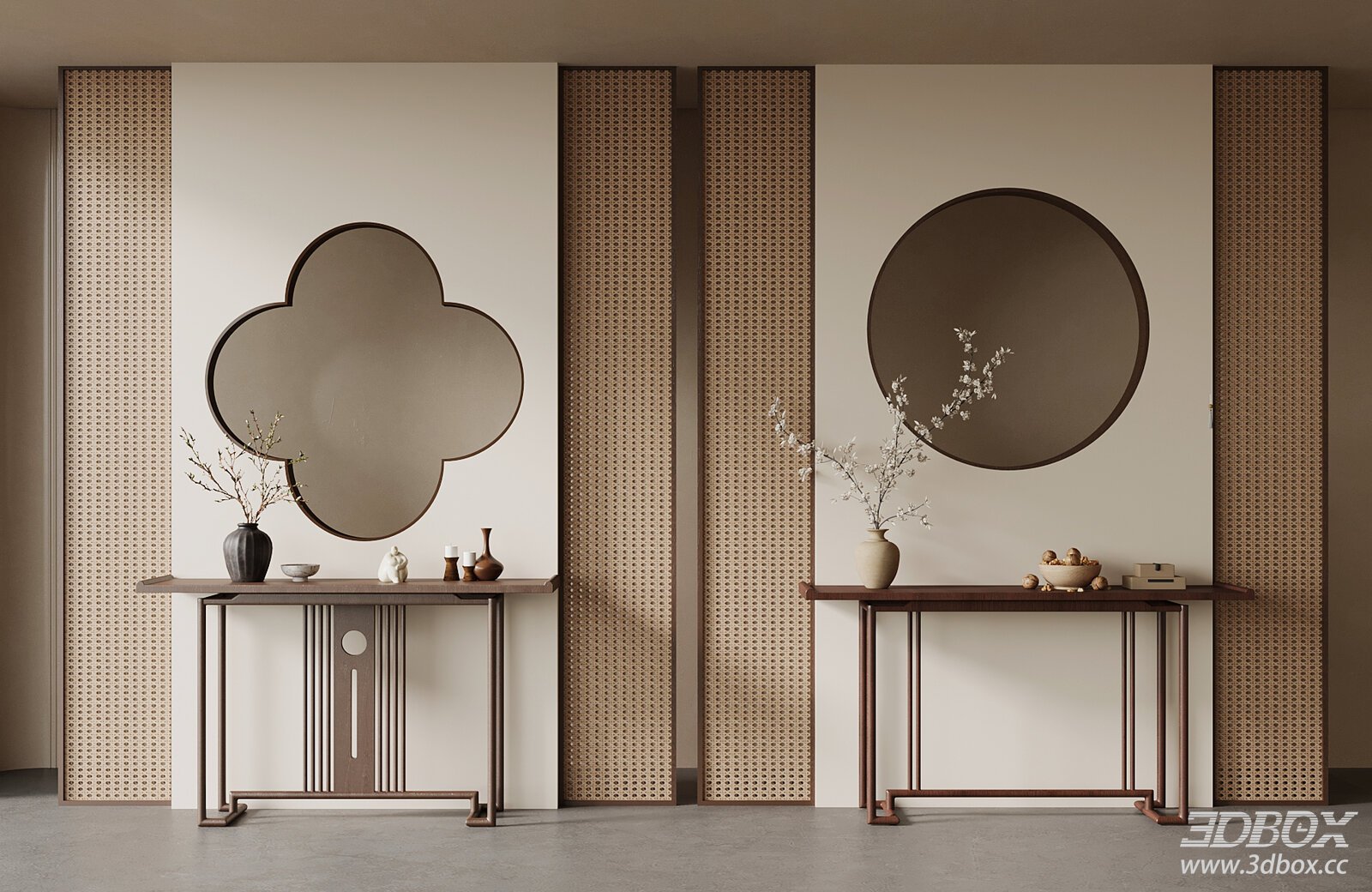 New Chinese Style Hallway Console Table Decor Set
