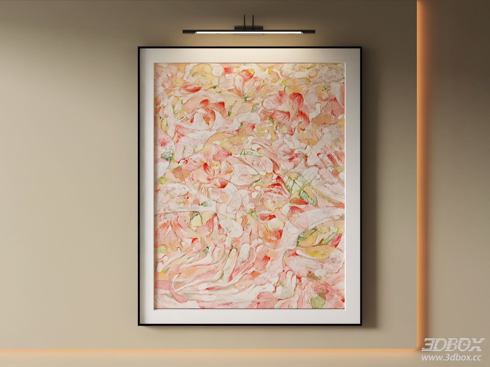 Modern Abstract Floral Decorative Wall Art Frame