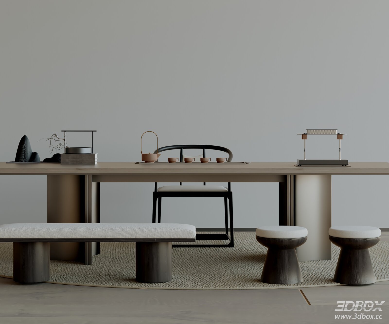 Modern Minimalist Tea Room Furniture Set