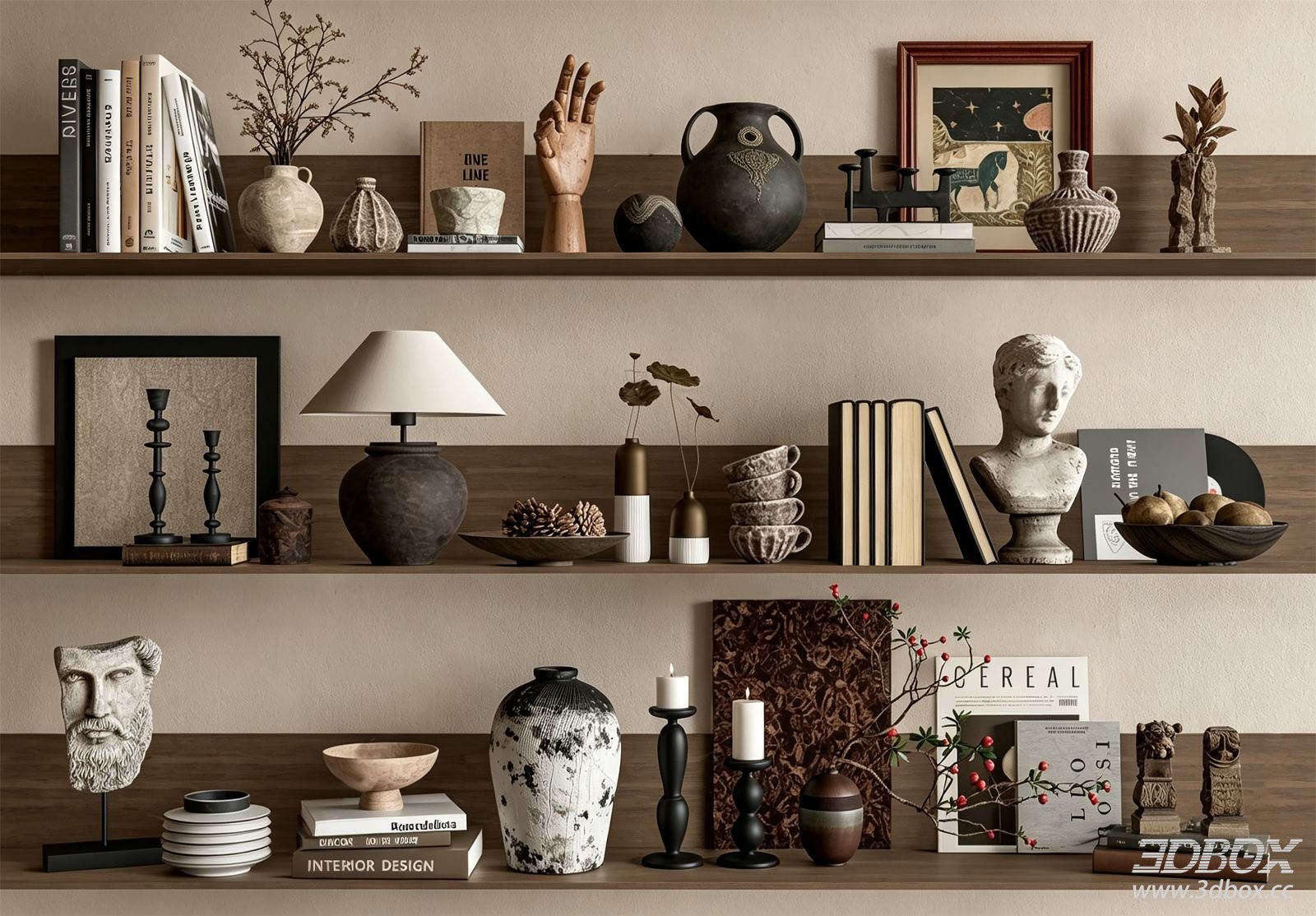 New Chinese Style Decorative Shelf Ornaments Set