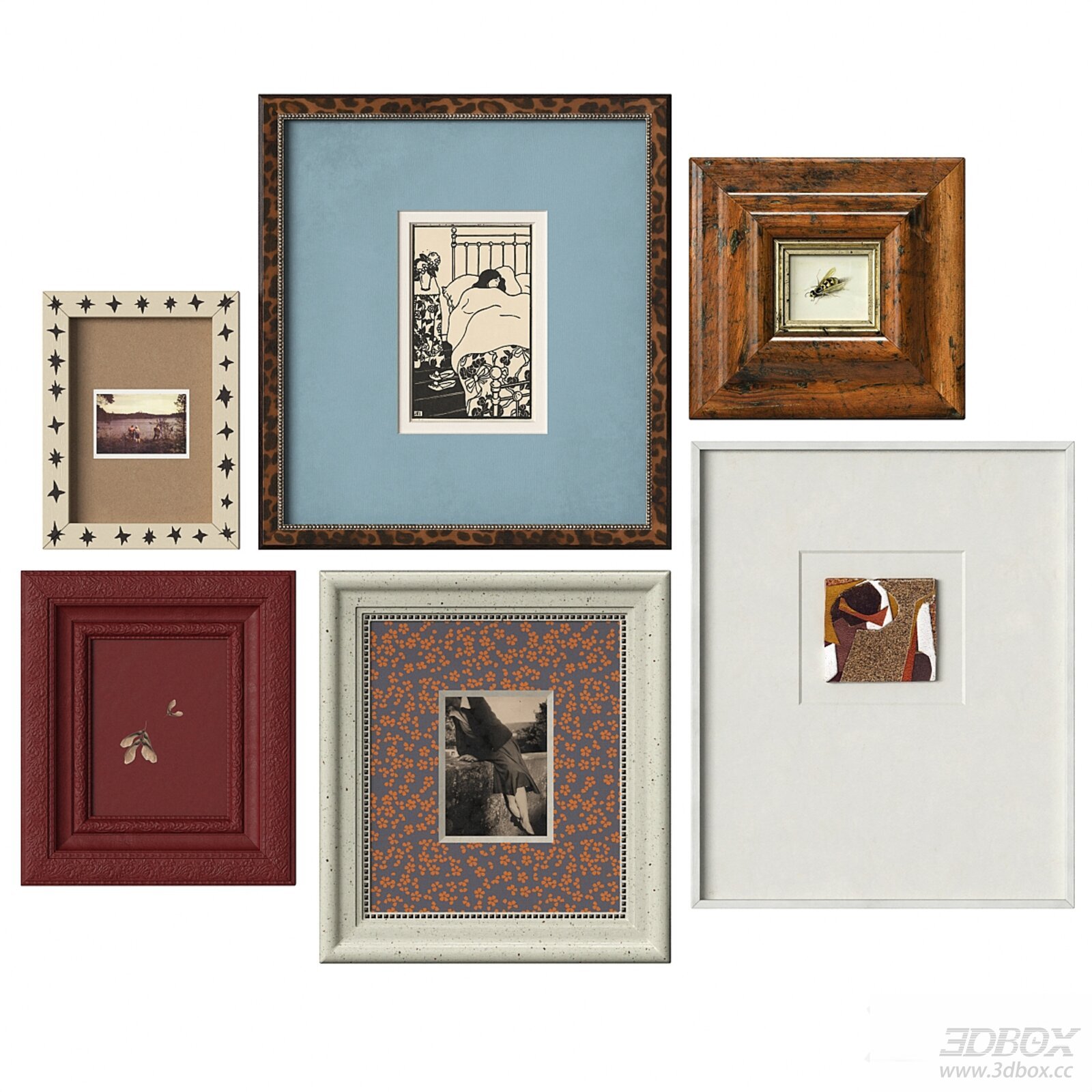 Vintage Decorative Picture Frame Set